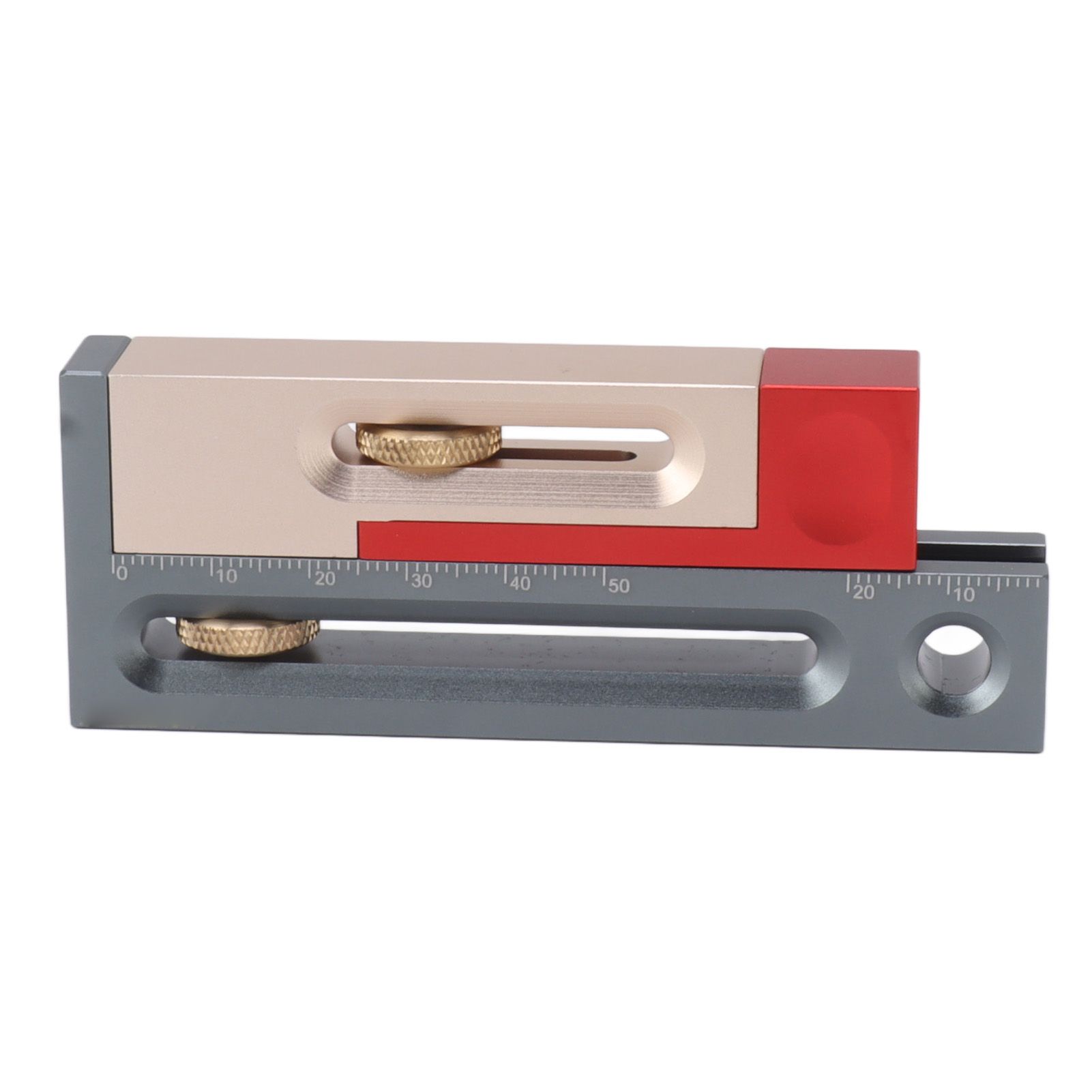 JF06 Table Saw Slot Adjuster Mortise and Tenon Tool Woodworking Movable Measuring Block - Image 1