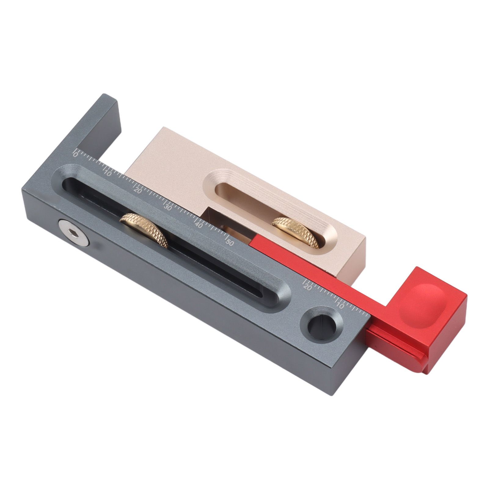 JF06 Table Saw Slot Adjuster Mortise and Tenon Tool Woodworking Movable Measuring Block - Image 5