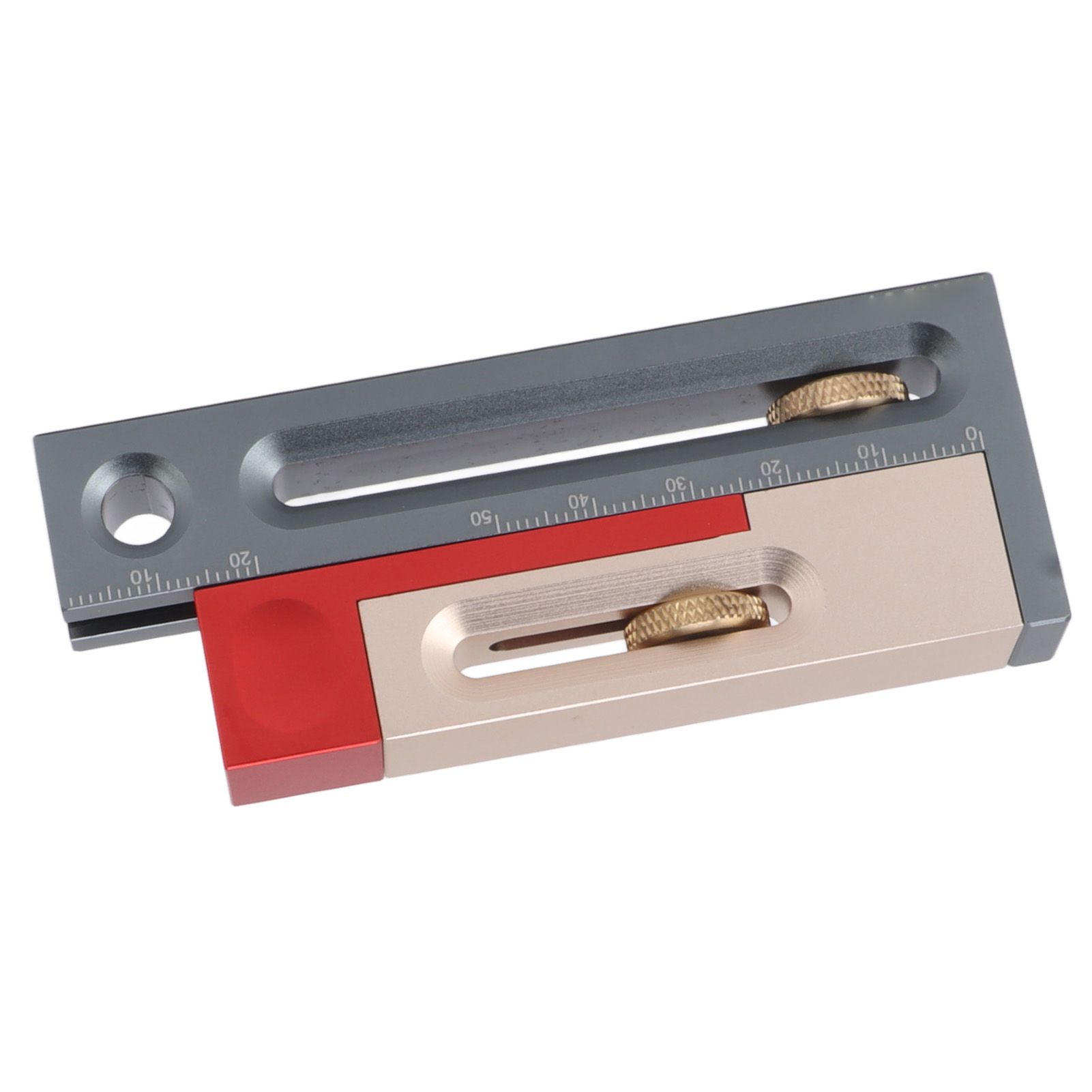 JF06 Table Saw Slot Adjuster Mortise and Tenon Tool Woodworking Movable Measuring Block - Image 6