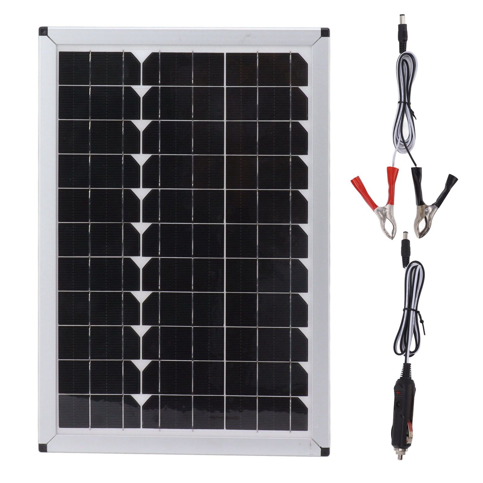 Solar Panel 100W 18V Monocrystalline Silicon 15.7in Long 10.8in Wide Portable Solar Panel Charger for Car Laptop Lamp - Image 1