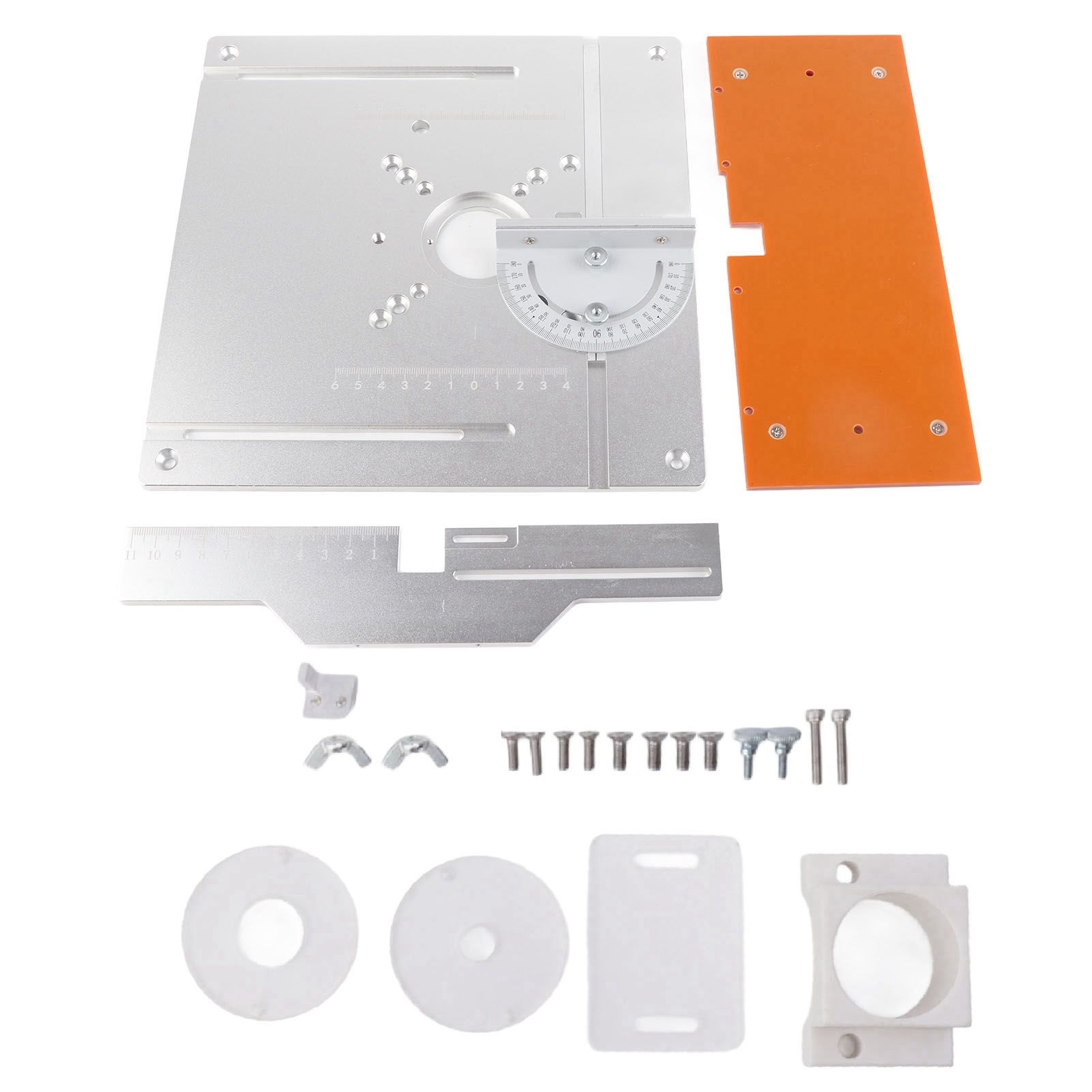 Aluminium Router Table Insert Plate Table for Woodworking Benches Router Plate Wood Tools Milling Trimming Machine - Image 1