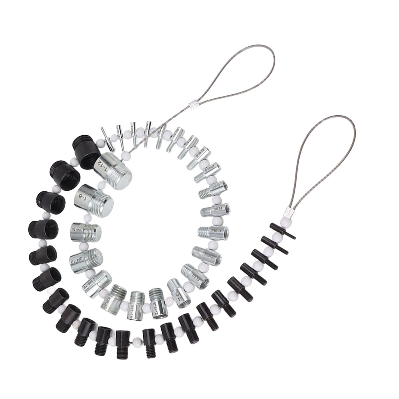 Nut and Bolt Thread Checker 44 Male Female Thread Identifier Gauges 23 Inch and 21 Metric Sizes - Image 3