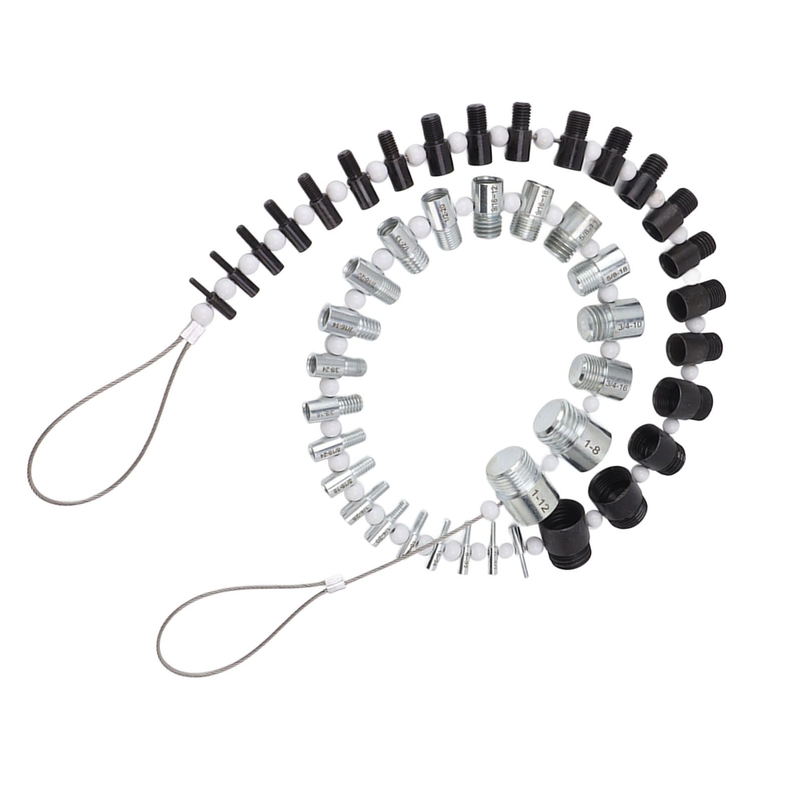 Nut and Bolt Thread Checker 44 Male Female Thread Identifier Gauges 23 Inch and 21 Metric Sizes - Image 6