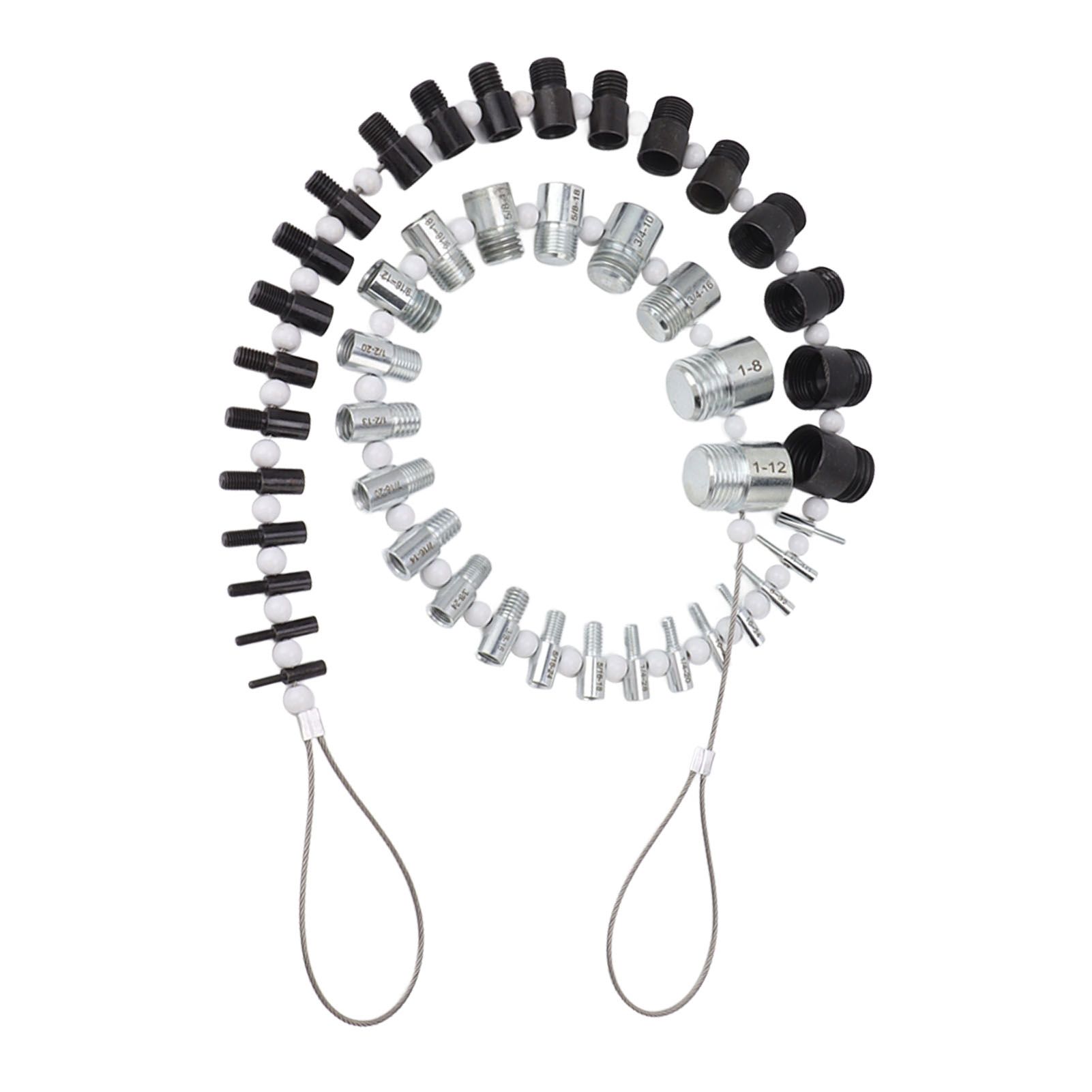 Nut and Bolt Thread Checker 44 Male Female Thread Identifier Gauges 23 Inch and 21 Metric Sizes - Image 7