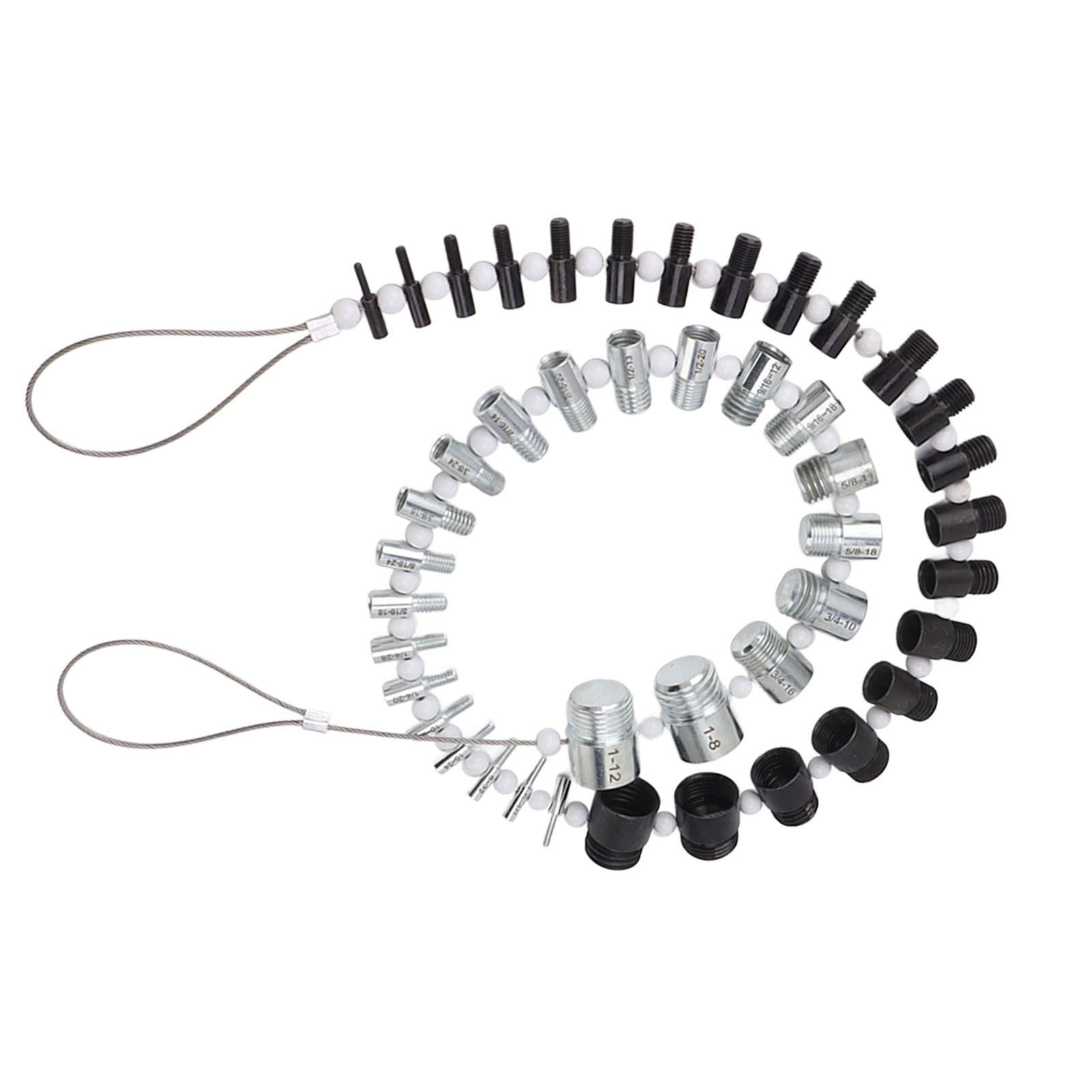 Nut and Bolt Thread Checker 44 Male Female Thread Identifier Gauges 23 Inch and 21 Metric Sizes - Image 8