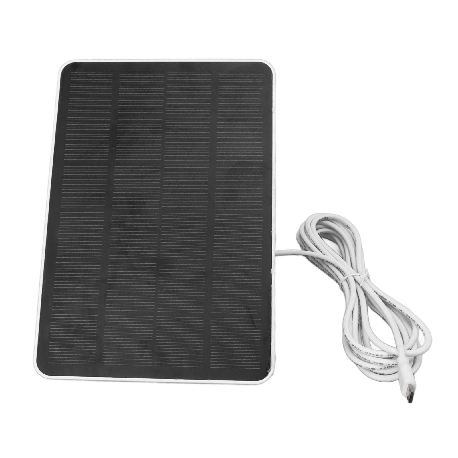 4W 5V Solar Panel for Wireless Outdoor Security Camera IP65 Waterproof Solar Charging Panel with Adjustable Bracket White - Image 2