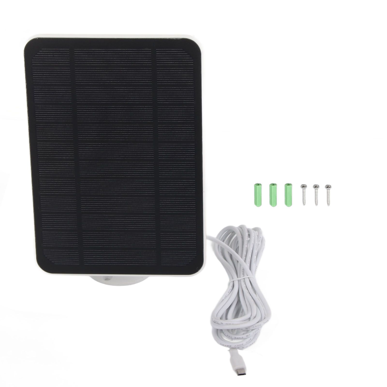 4W 5V Solar Panel for Arlo for Ring for Blink Security Camera IP65 Waterproof Solar Charger with 360 Degree Adjustable Bracket White - Image 1