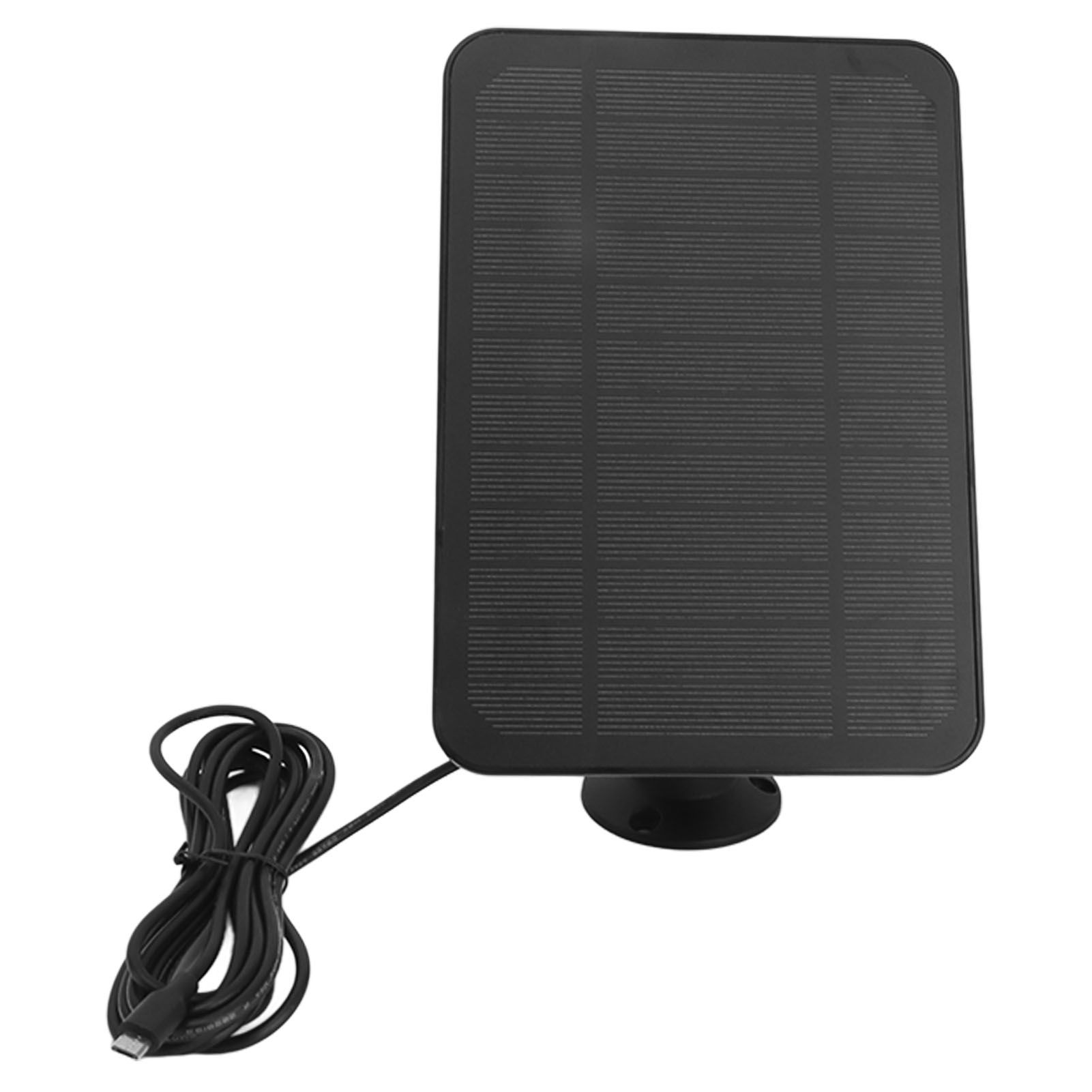 4W 5V Solar Panel for Arlo for Ring for Blink Security Camera IP65 Waterproof Solar Charger with 360 Degree Adjustable Bracket Black - Image 6