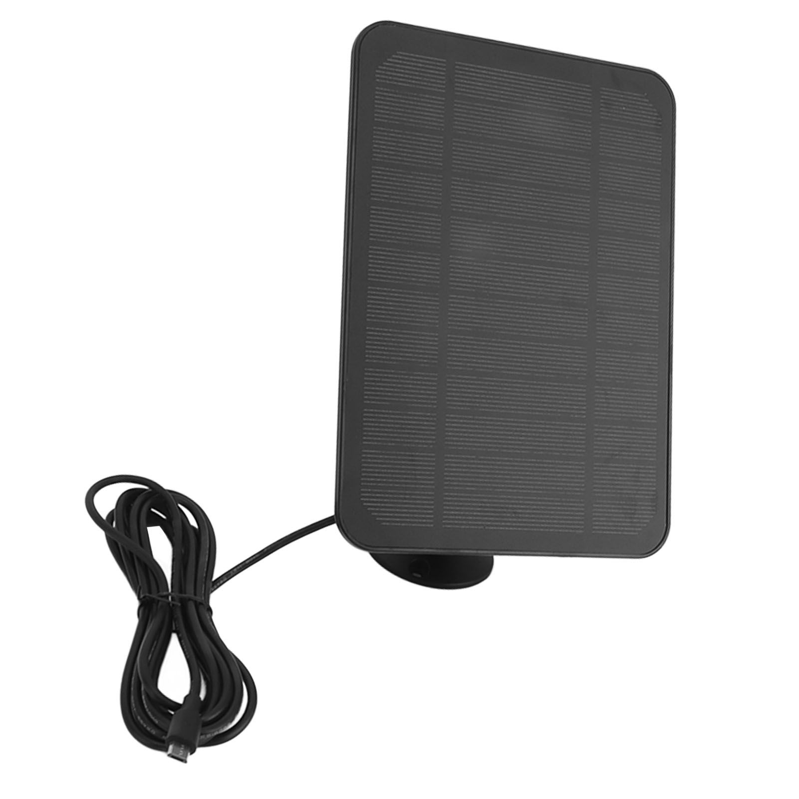 4W 5V Solar Panel for Arlo for Ring for Blink Security Camera IP65 Waterproof Solar Charger with 360 Degree Adjustable Bracket Black - Image 7