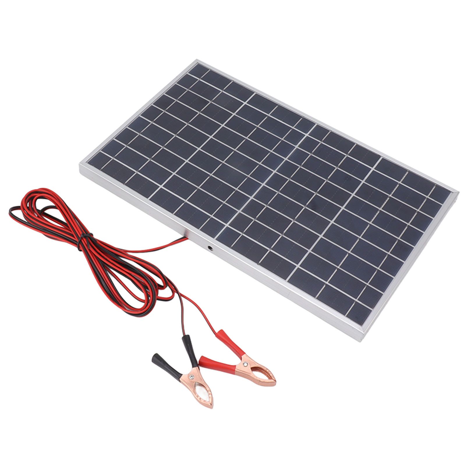 Solar Panel 15W 18V High Efficiency Polycrystalline Solar Panel Kit with Clip for Car RV Marine Charging - Image 4