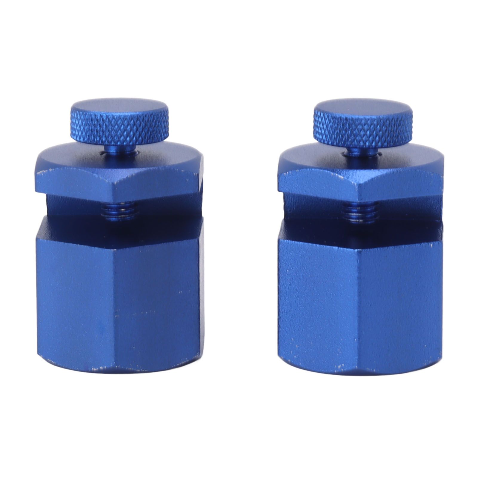 2PCS Stair Guages Knobs Aluminium Alloy Stair Stringer Layout Tool for Framing Square Carpentry Rafter Blue - Image 1