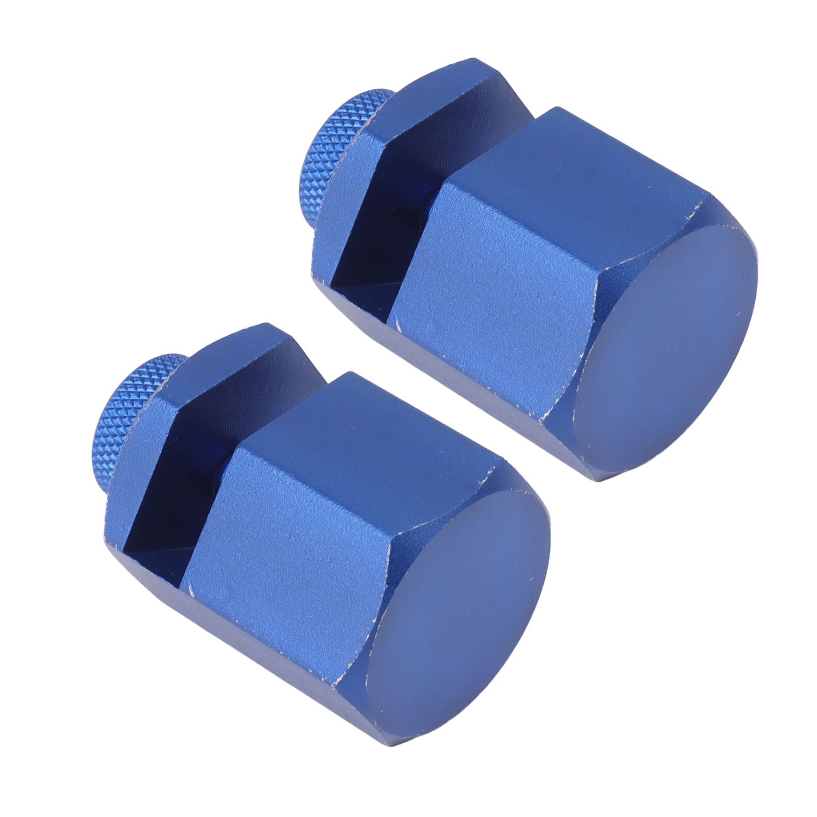 2PCS Stair Guages Knobs Aluminium Alloy Stair Stringer Layout Tool for Framing Square Carpentry Rafter Blue - Image 2