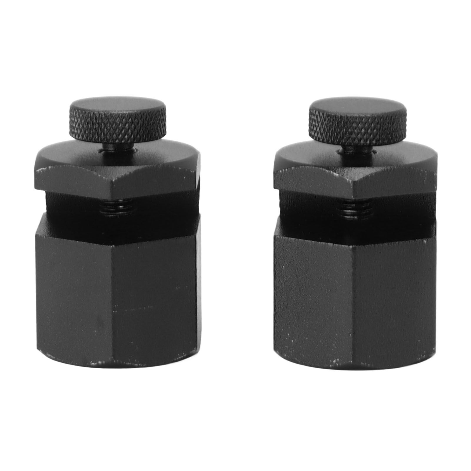 2PCS Stair Guages Knobs Aluminium Alloy Stair Stringer Layout Tool for Framing Square Carpentry Rafter Black - Image 1