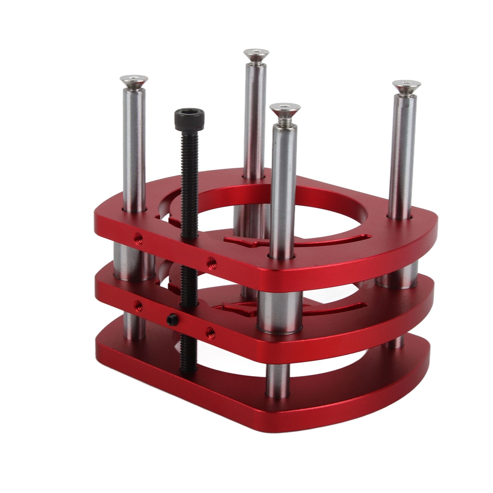 Router Lift Base Aluminum Alloy Router Table Saw Insert Plate Lifting System Base Kit for Small Trimming Machines - Image 2
