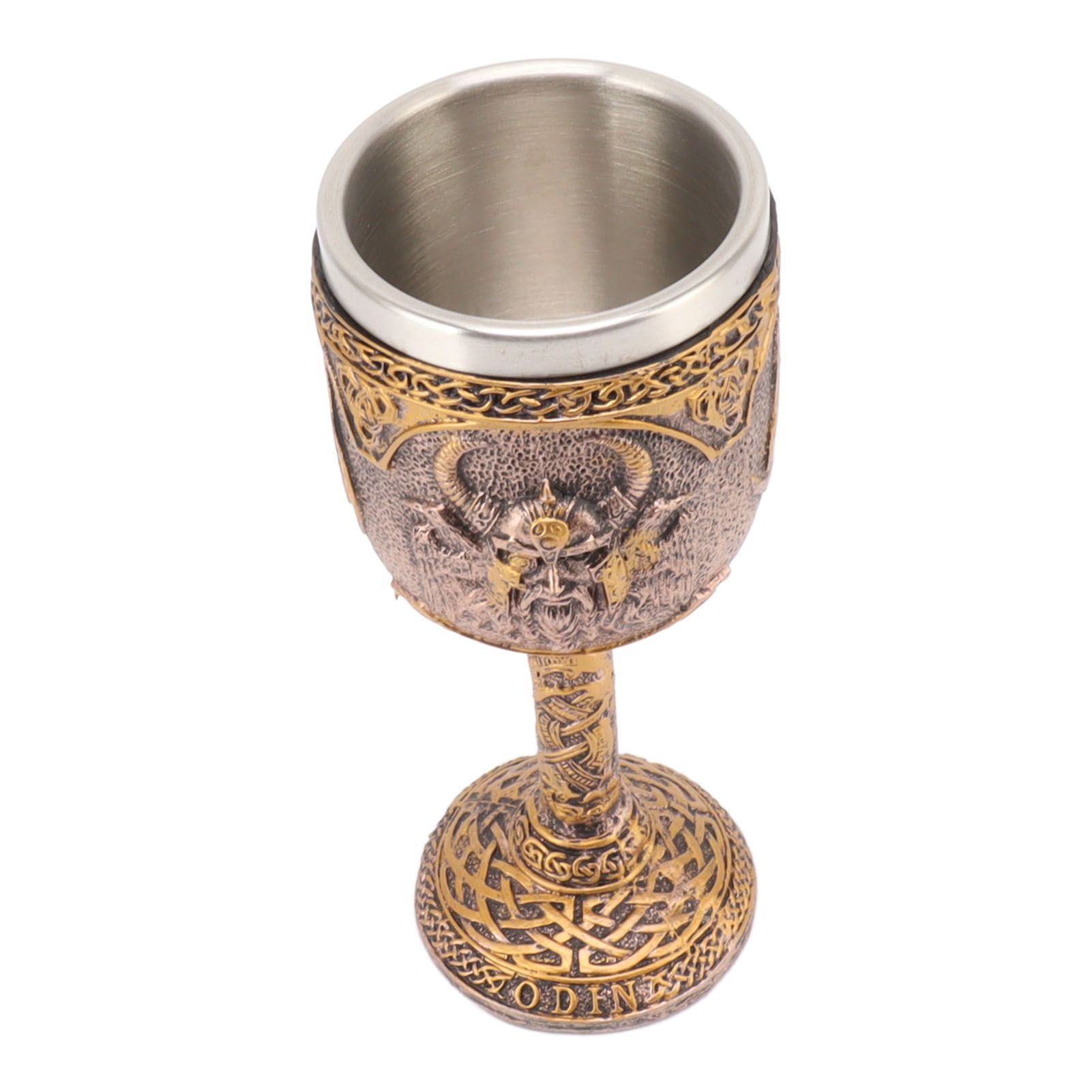 Nordic Viking Goblet Retro Resin Stainless Steel Beer Cup for Cocktails Whisky Red Wine - Image 5