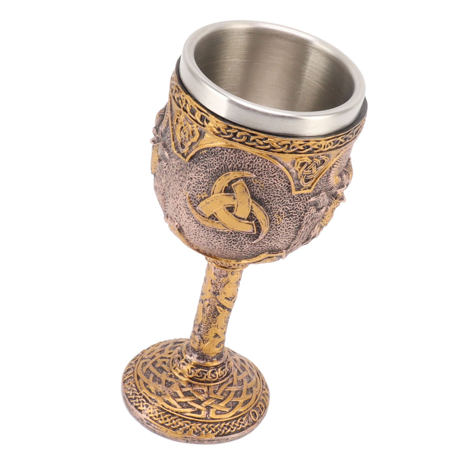 Nordic Viking Goblet Retro Resin Stainless Steel Beer Cup for Cocktails Whisky Red Wine - Image 8