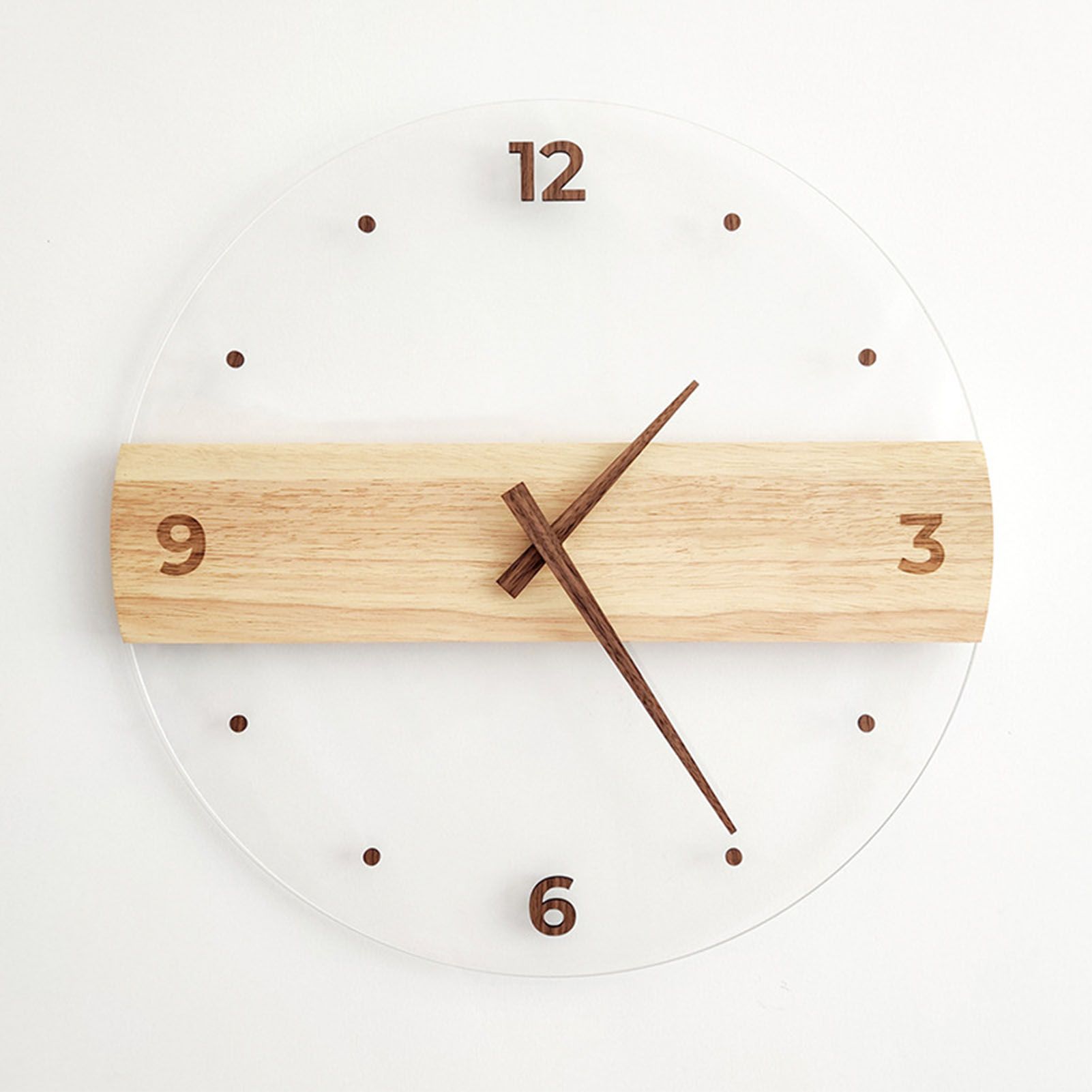 Wall Clock Silent Round Decorative Modern Acrylic Panel Hanging Clock for Living Room Bedroom Office - Image 5