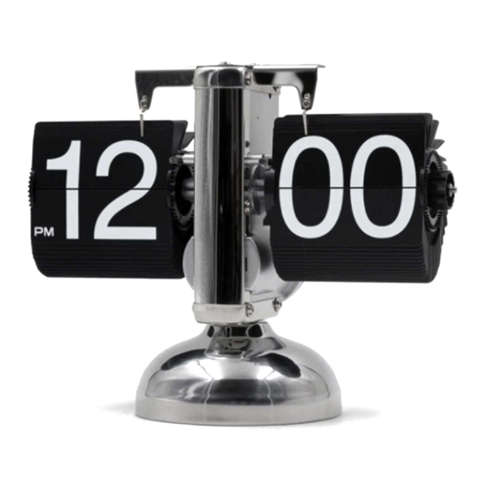 Digital Flip Down Clock Retro Minimalist Single Foot Mechanical Auto Flip Clock Desk Clock for Home Livingroom Black - Image 3