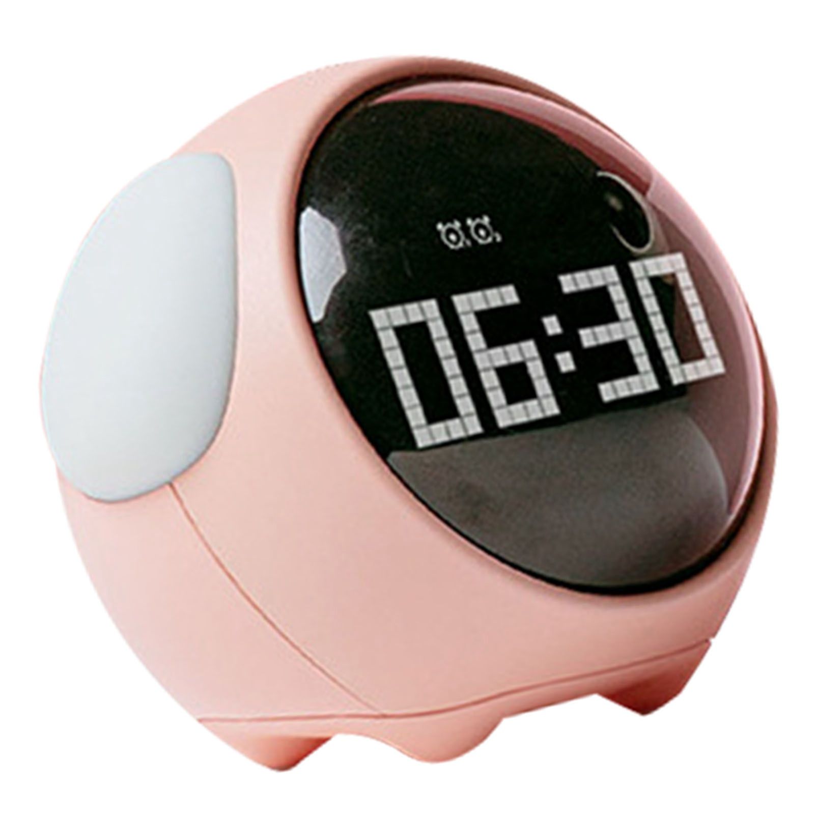 Expression Clock Cute Dog Shape Multifunctional LED Digital Alarm Clock Voice Activated Night Light Pink - Image 2