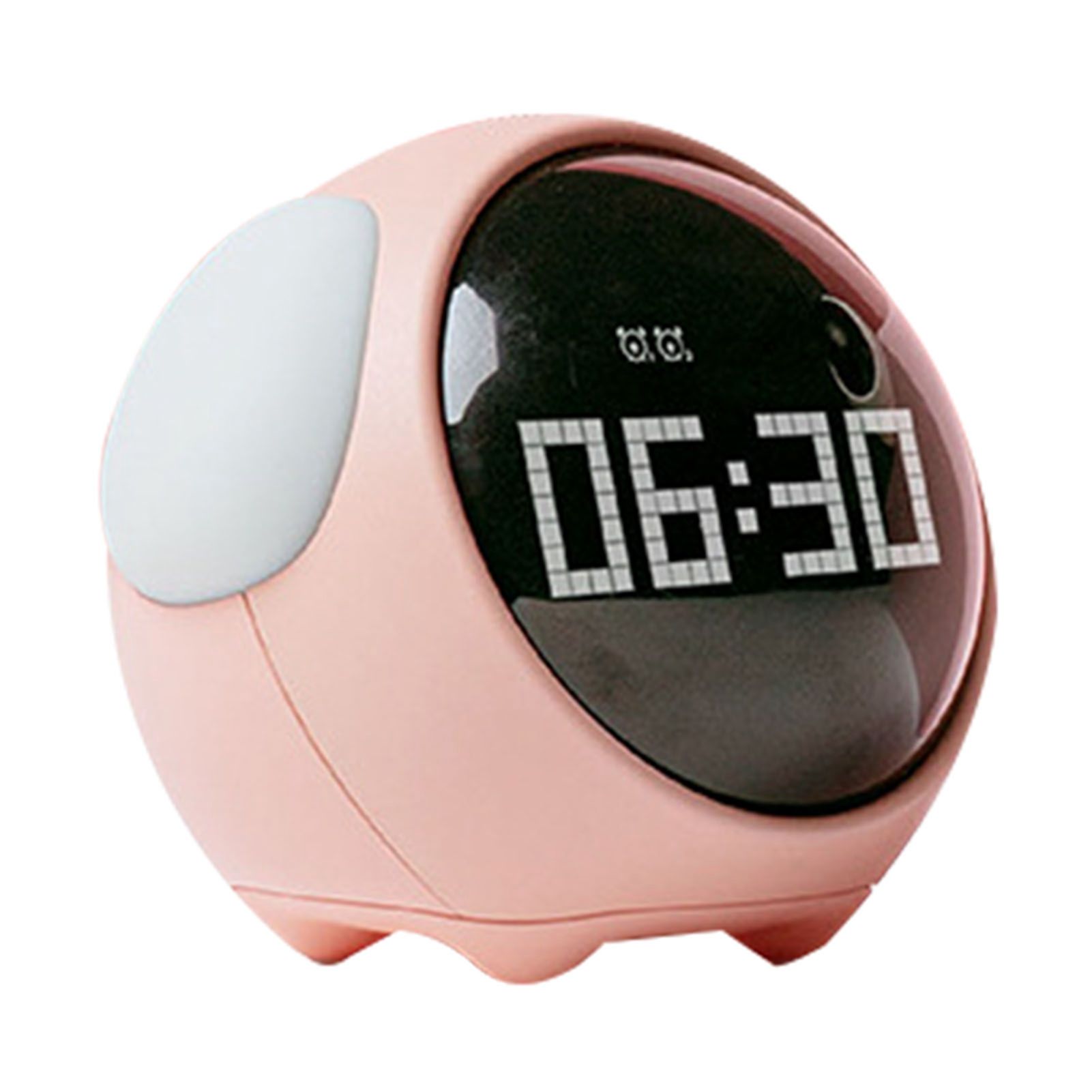 Expression Clock Cute Dog Shape Multifunctional LED Digital Alarm Clock Voice Activated Night Light Pink - Image 4