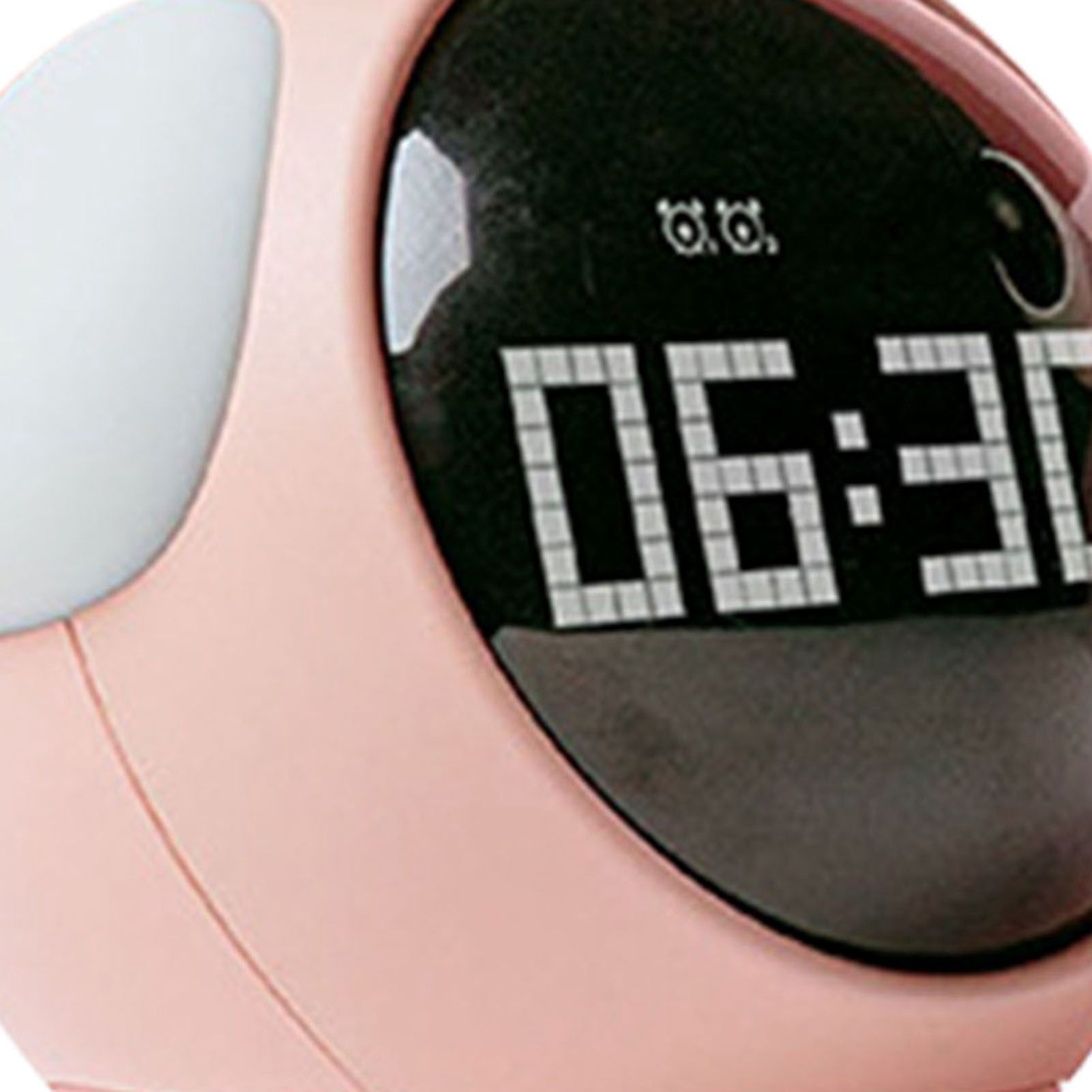 Expression Clock Cute Dog Shape Multifunctional LED Digital Alarm Clock Voice Activated Night Light Pink - Image 8
