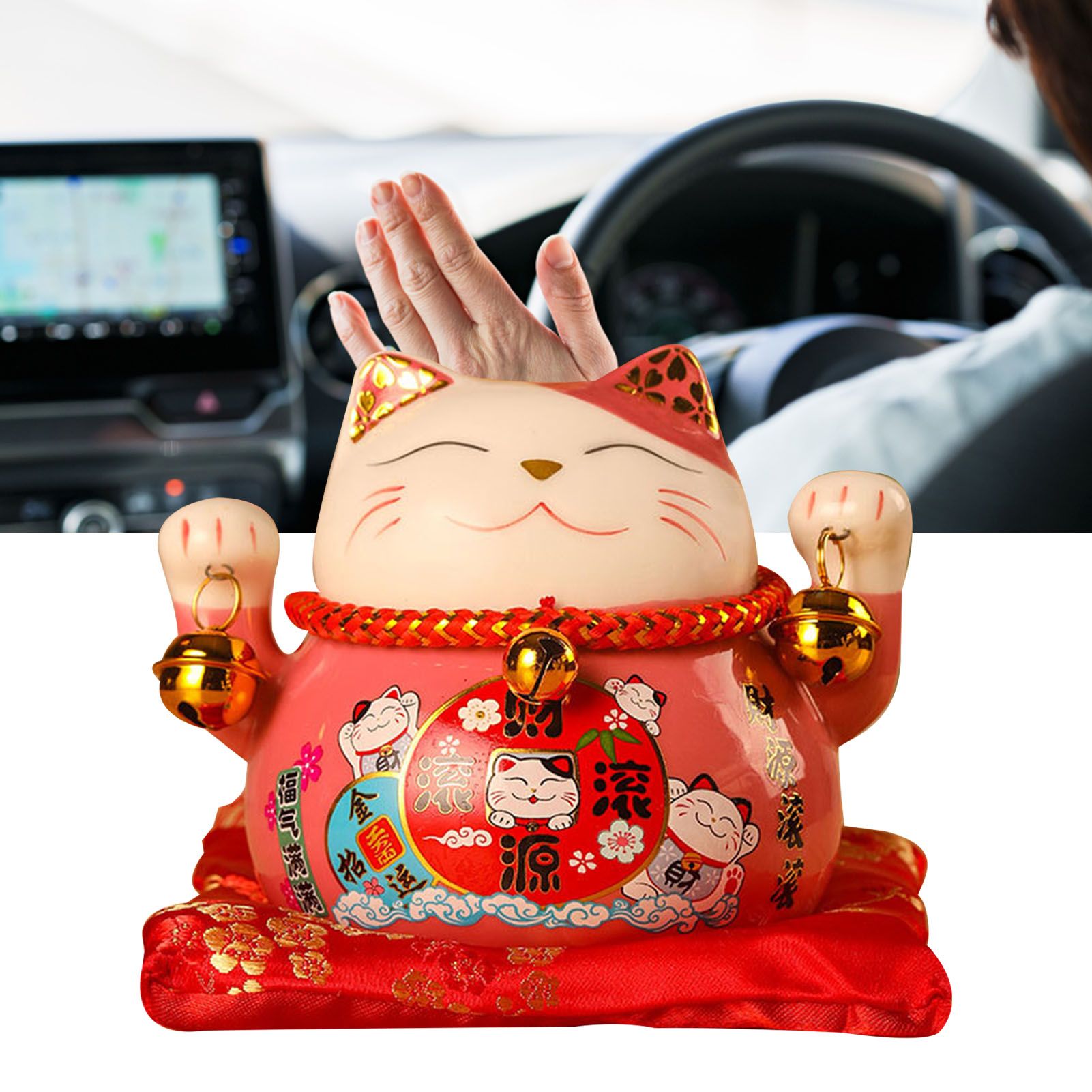 Lucky Cat Coin Bank 4.5in Exquisite Cute Bring Luck Good Wish Ceramic Fortune Cat Saving Pot Desk Decoration Pink - Image 6