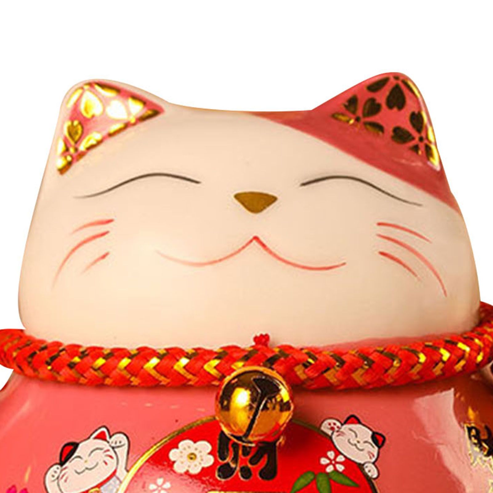 Lucky Cat Coin Bank 4.5in Exquisite Cute Bring Luck Good Wish Ceramic Fortune Cat Saving Pot Desk Decoration Pink - Image 8