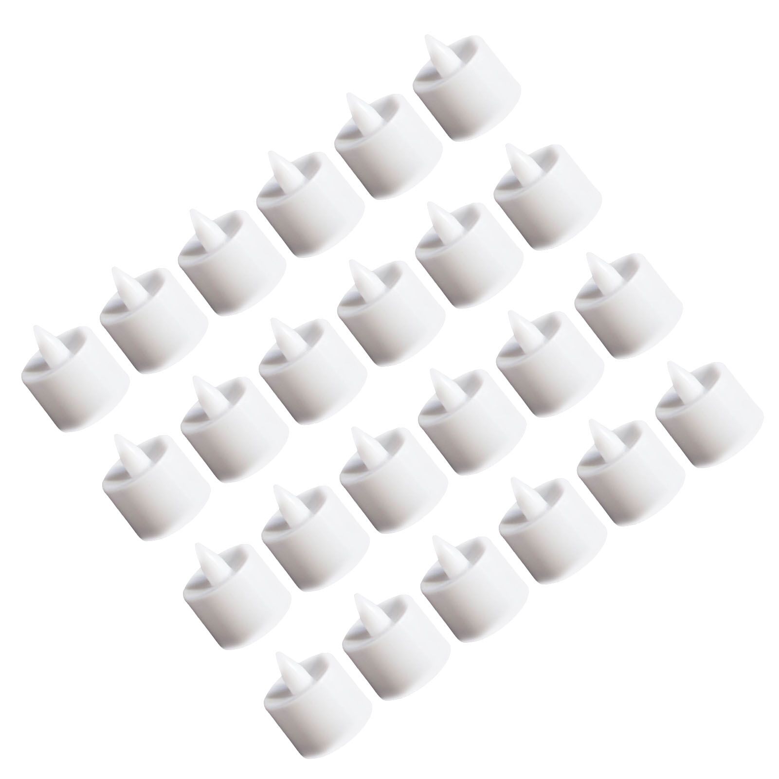 24pcs Flameless Tea Lights Candles Warm White Light Battery Operated LED Candles for Room Wedding Decor White - Image 4