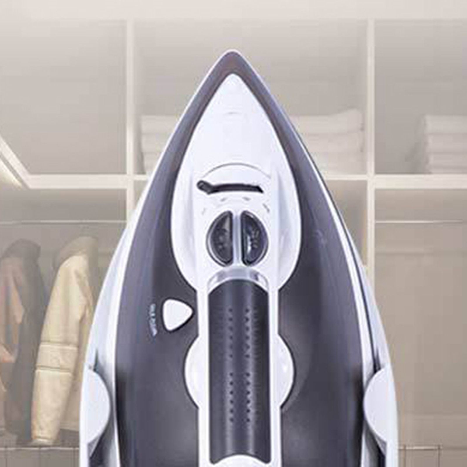 Iron Holder Wall Mounted Heat Resistant Widened Electric Iron Organizer with Hooks for Closet Hotel White - Image 6