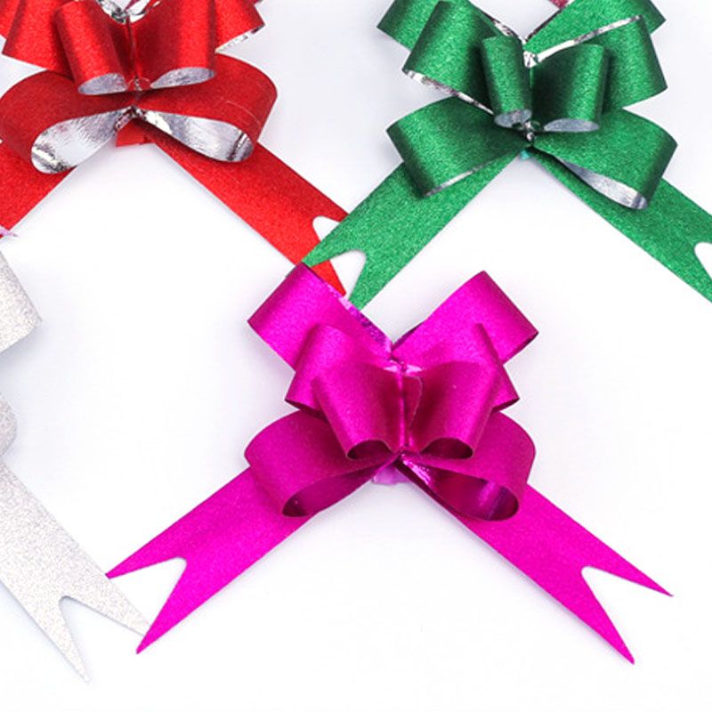 50PCS Pull Bows Bright Mixed Color Plated One Pull Molding Symmetrical Exquisite Craftsmanship for Wedding Party - Image 8