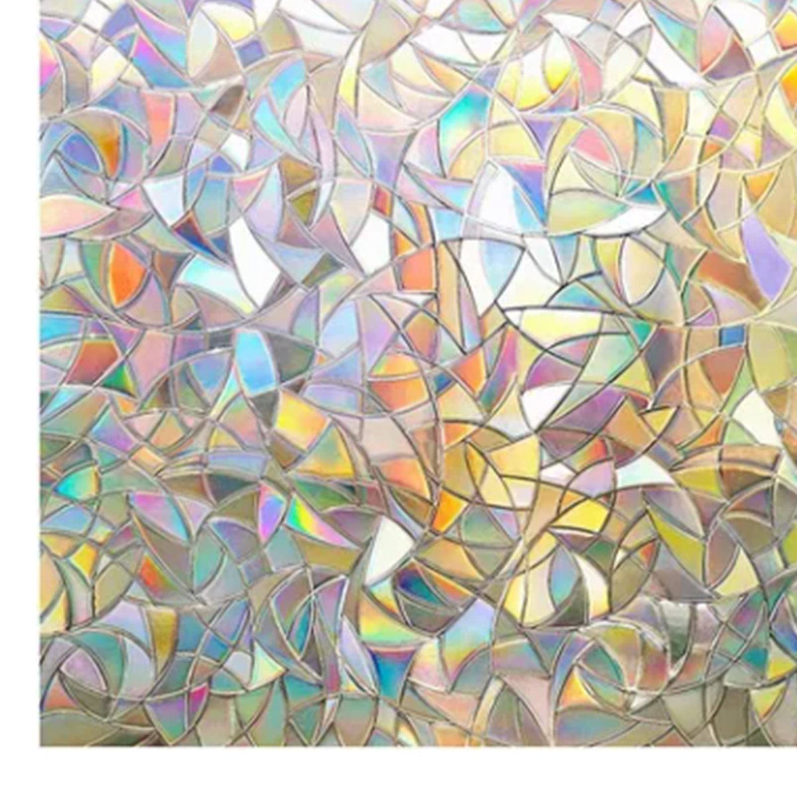 45x200cm Decorative Window Privacy Film 3D Rainbow Window Film Static Cling Window Sticker - Image 7