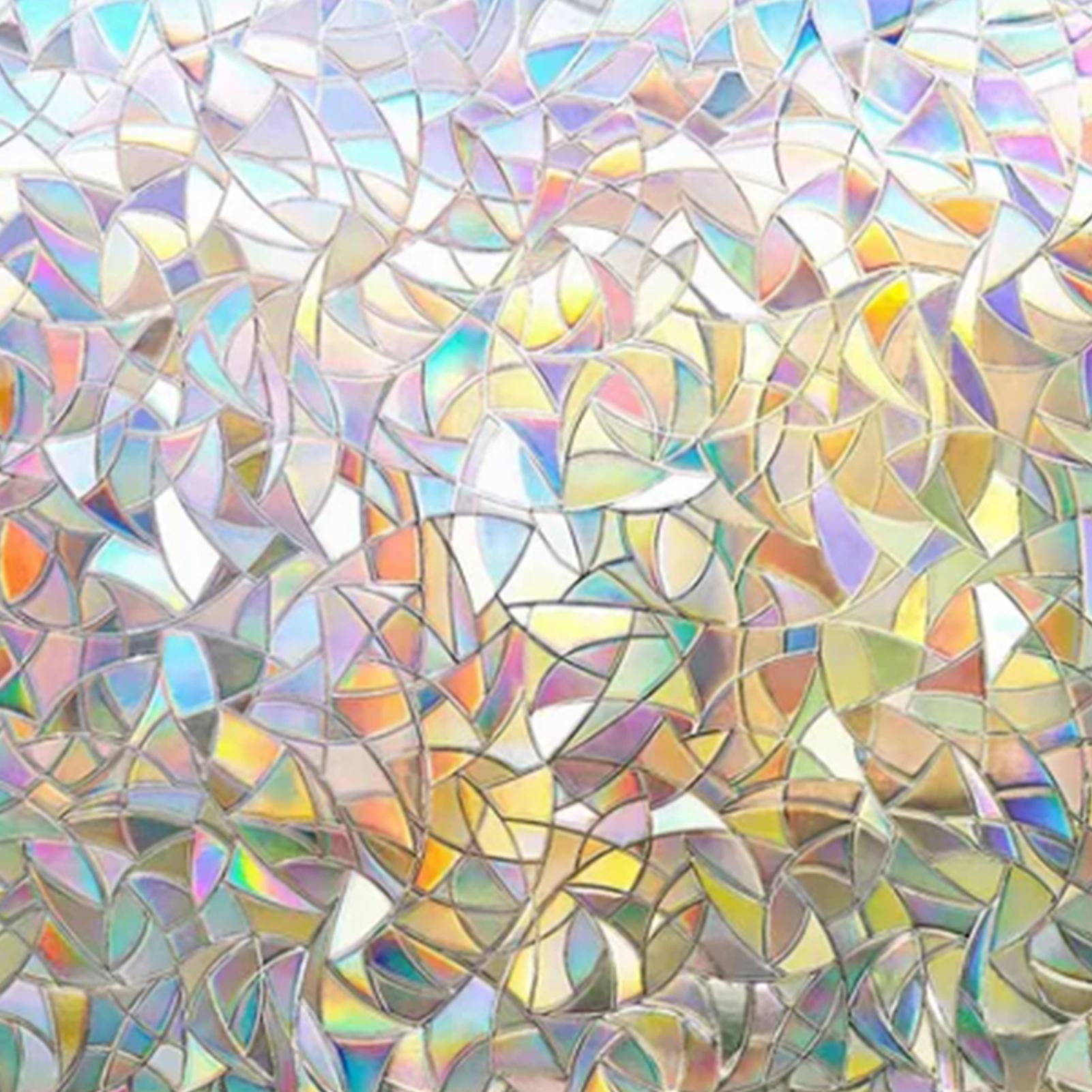 45x200cm Decorative Window Privacy Film 3D Rainbow Window Film Static Cling Window Sticker - Image 8