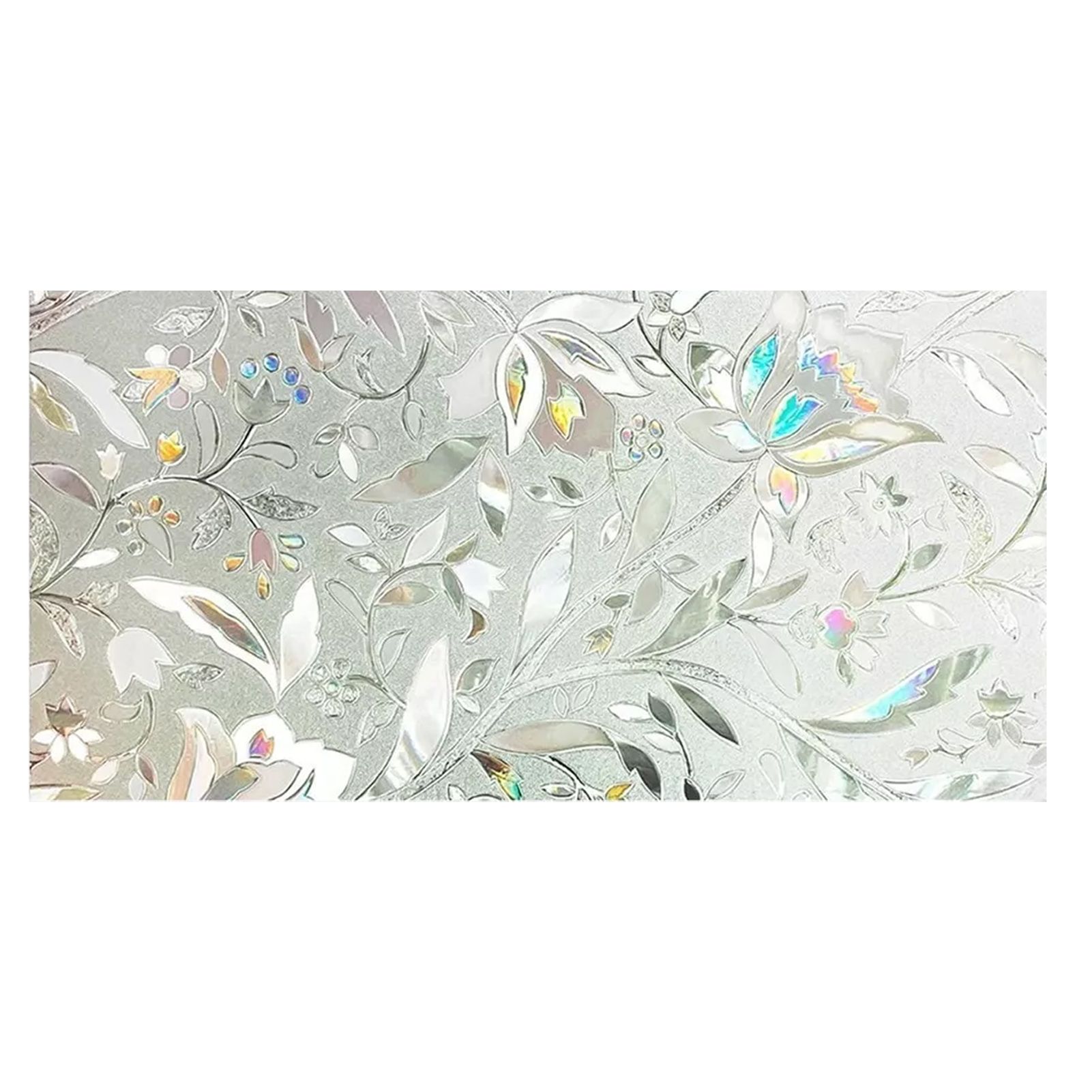 60x300cm 3D Tulip Pattern Self Adhesive Window Privacy Film Static Cling Window Sticker for Home Office - Image 5