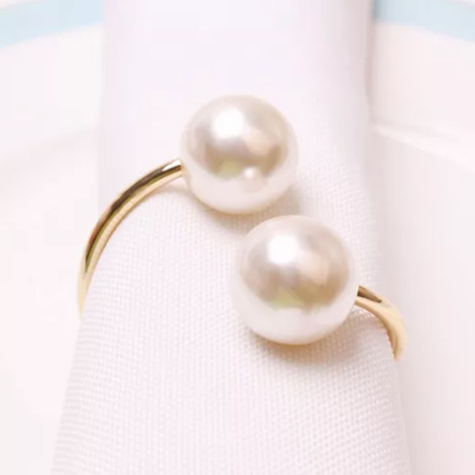 12pcs Napkin Ring Washable Decorative Exquisite Metal Napkin Ring Buckle for Wedding Party Banquet Christmas Dinner - Image 8