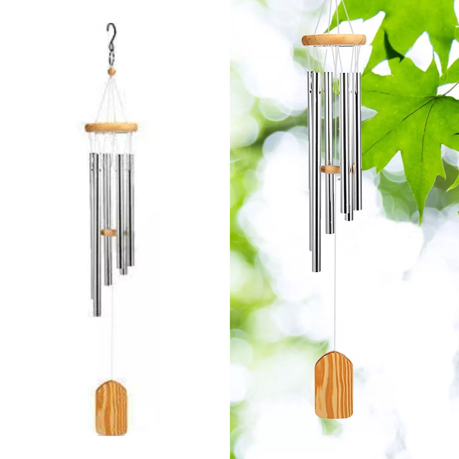 Wind Chimes Outdoor Sympathy Memorial Wind Chimes with Metal Tubes for Home Decoration - Image 4