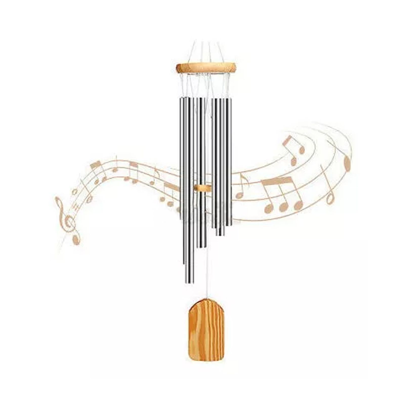 Wind Chimes Outdoor Sympathy Memorial Wind Chimes with Metal Tubes for Home Decoration - Image 5