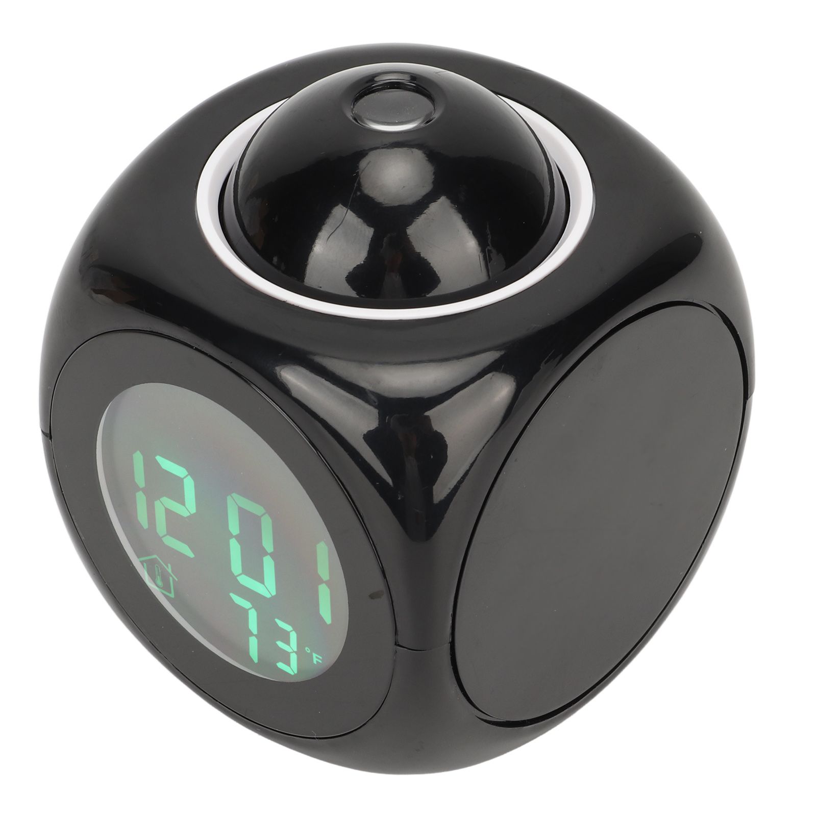 Projection Clock LED Display Projection Alarm Clock Mini Voice Timing Digital Clock Projector With USB Cable Black - Image 3