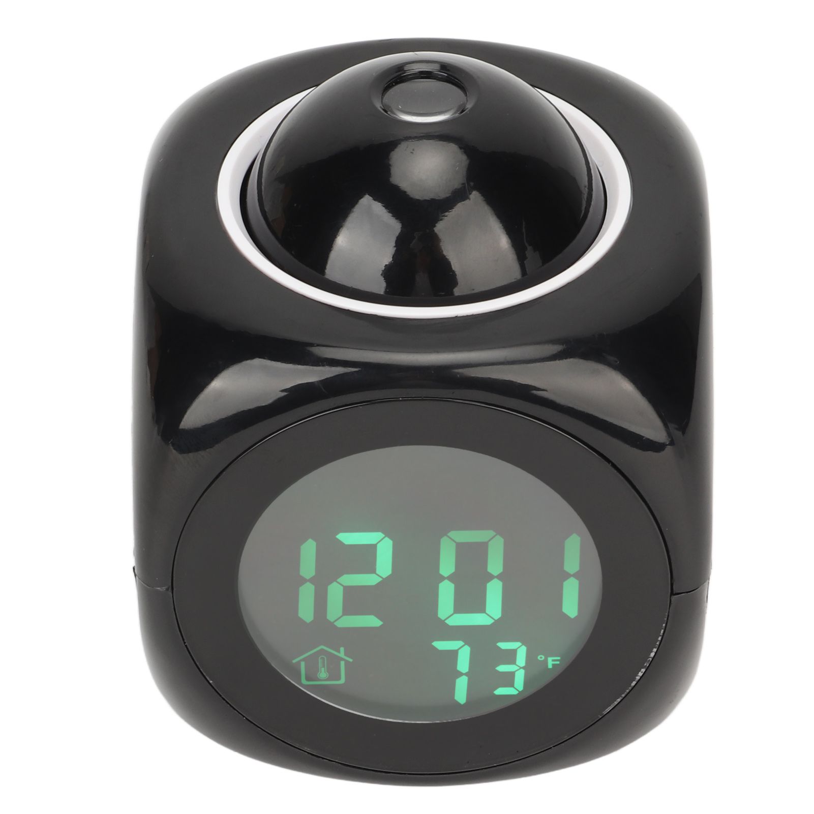 Projection Clock LED Display Projection Alarm Clock Mini Voice Timing Digital Clock Projector With USB Cable Black - Image 4