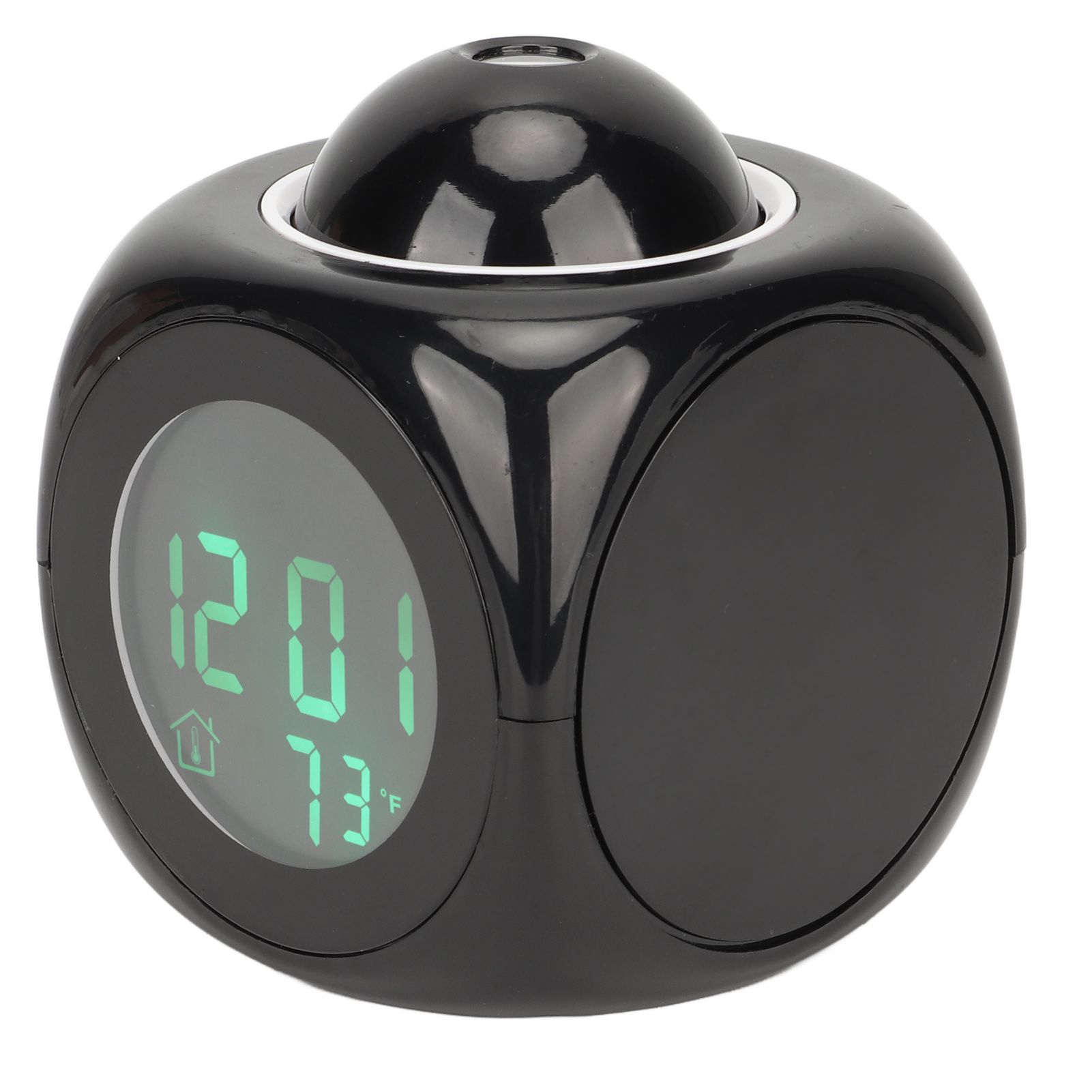 Projection Clock LED Display Projection Alarm Clock Mini Voice Timing Digital Clock Projector With USB Cable Black - Image 5