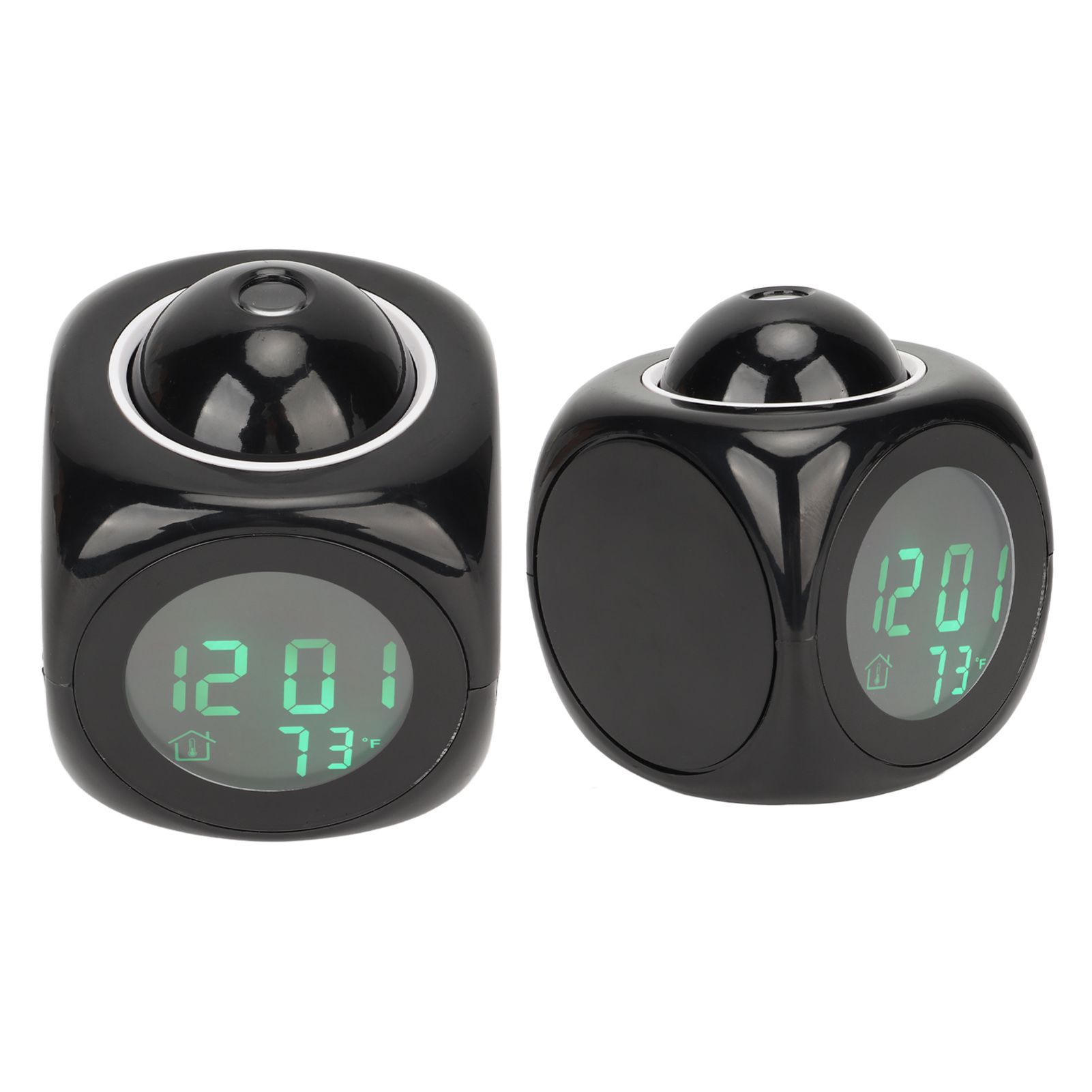 Projection Clock LED Display Projection Alarm Clock Mini Voice Timing Digital Clock Projector With USB Cable Black - Image 8