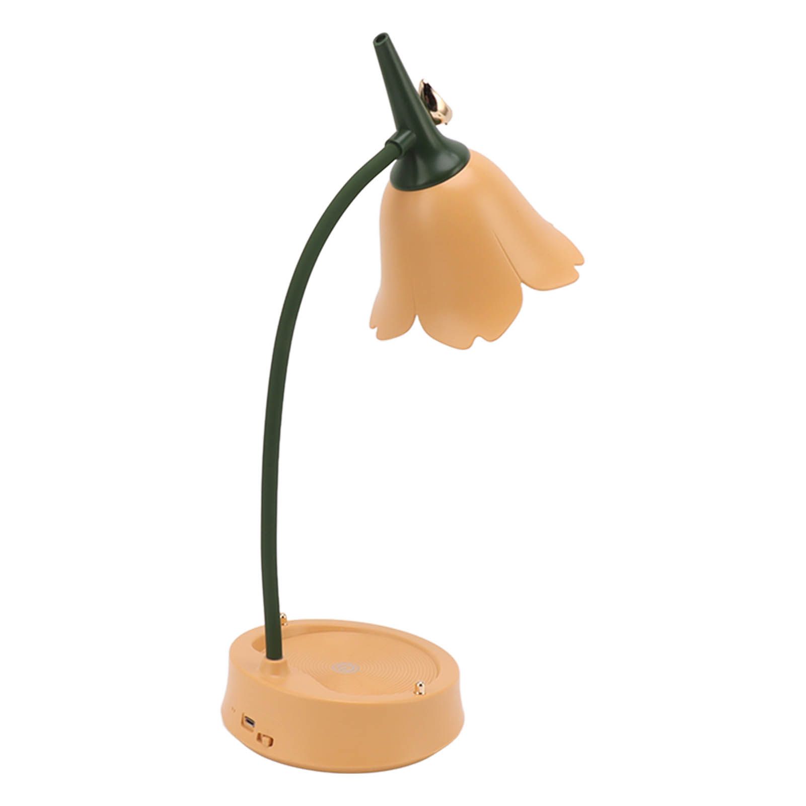 3W LED Touch Desk Lamp 3 Gear Dimmable Foldable Petal Shape Desktop Table Light USB 5V Orange - Image 4
