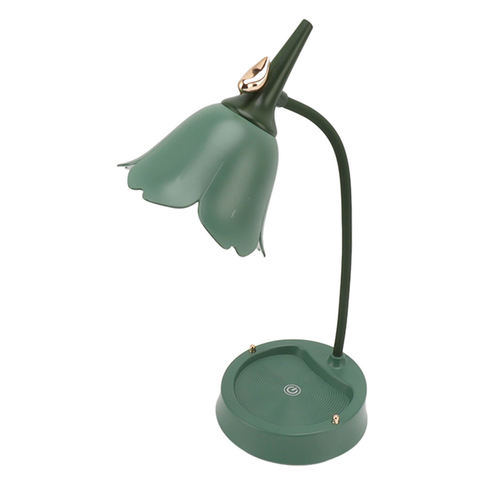 3W LED Touch Desk Lamp 3 Gear Dimmable Foldable Petal Shape Desktop Table Light USB 5V Green - Image 6