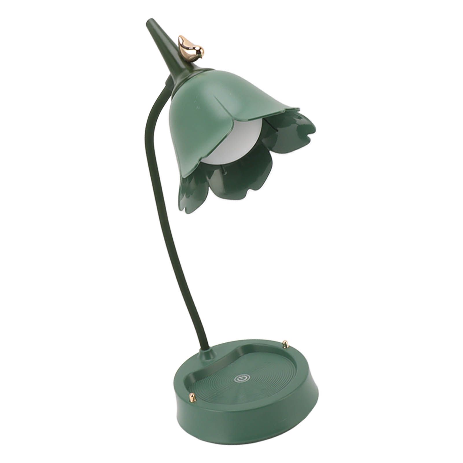 3W LED Touch Desk Lamp 3 Gear Dimmable Foldable Petal Shape Desktop Table Light USB 5V Green - Image 7