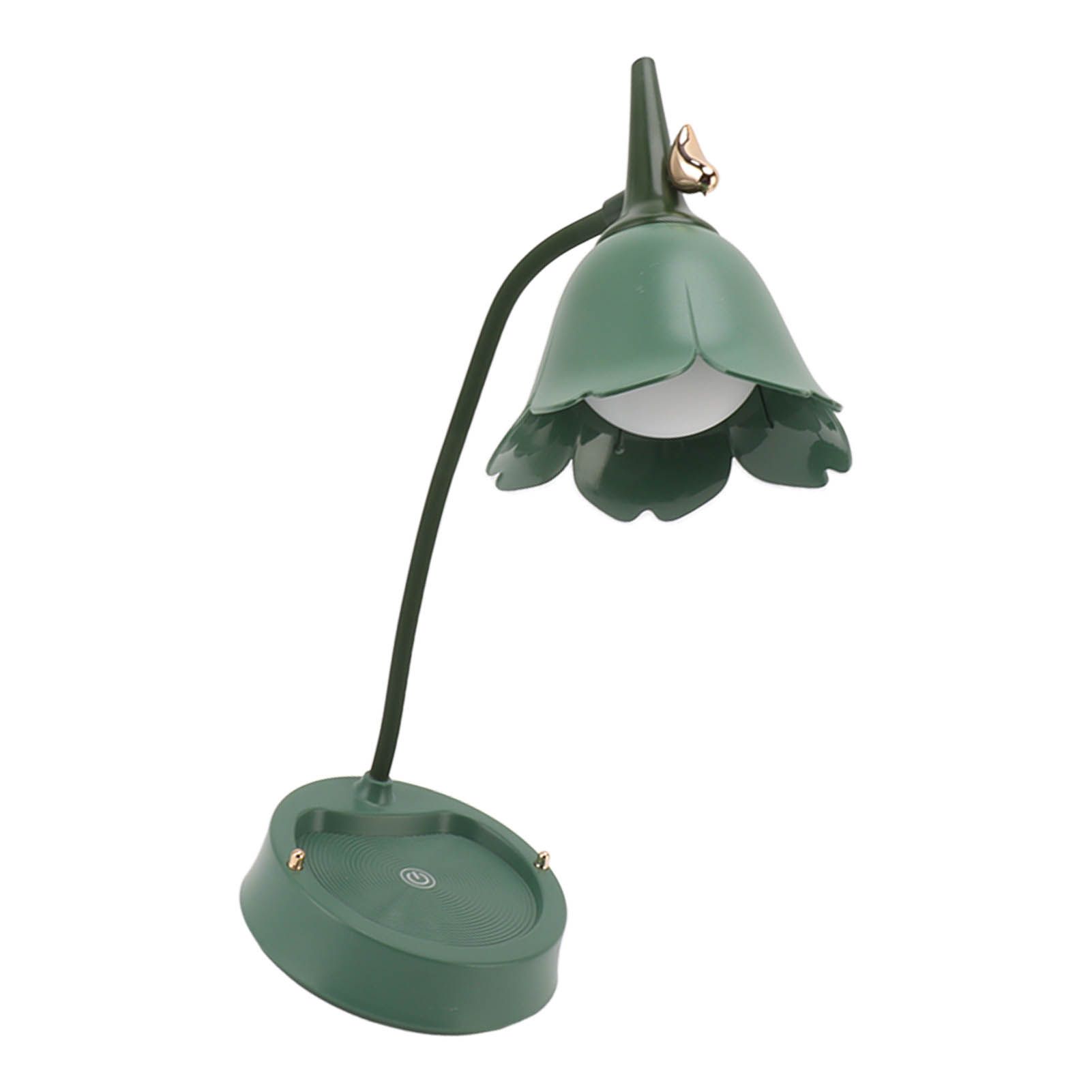 3W LED Touch Desk Lamp 3 Gear Dimmable Foldable Petal Shape Desktop Table Light USB 5V Green - Image 8