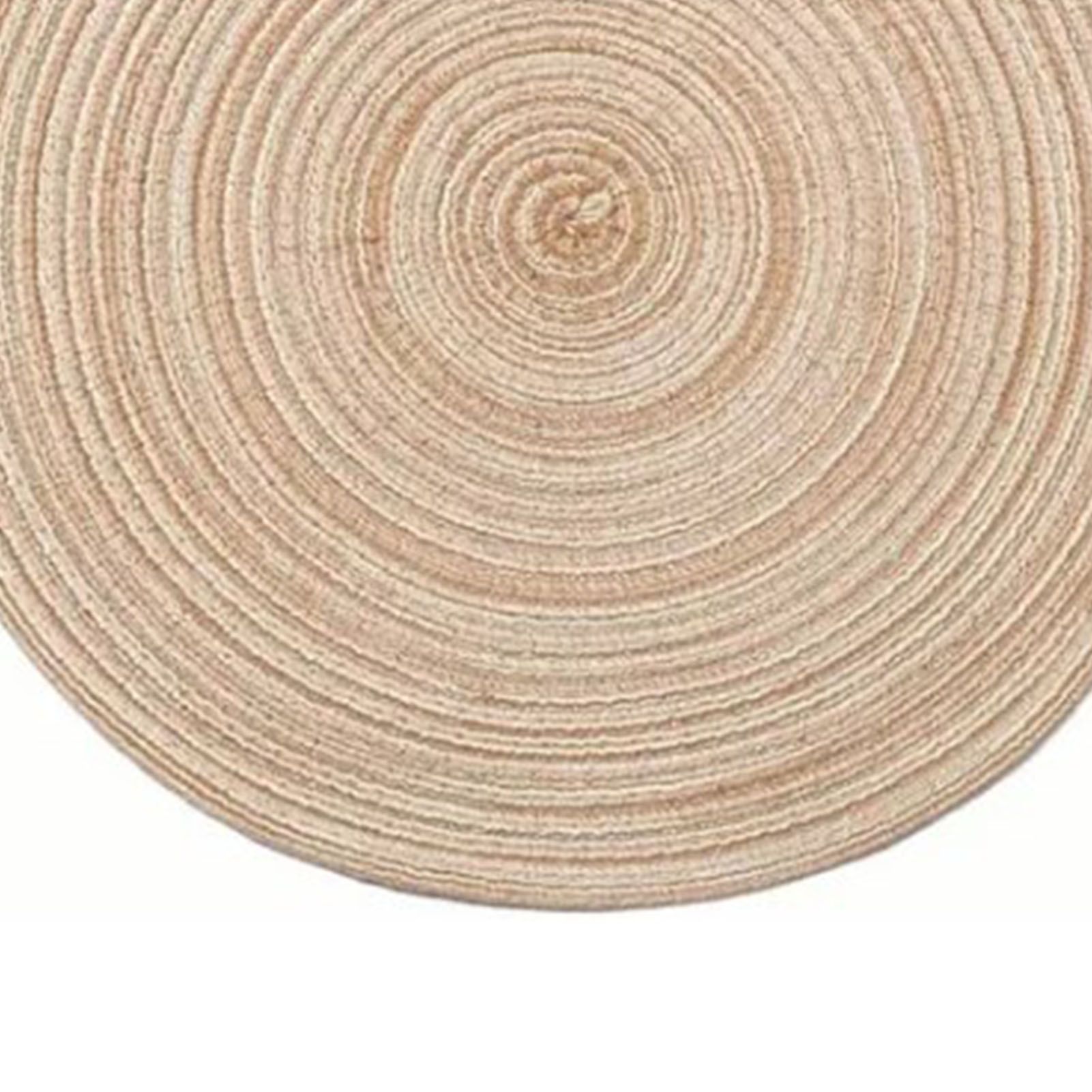 4Pcs Circular Cup Mat Braiding Heat Resistant Bowl Plate Mat Nordic Style Insulation Coaster Khaki - Image 8