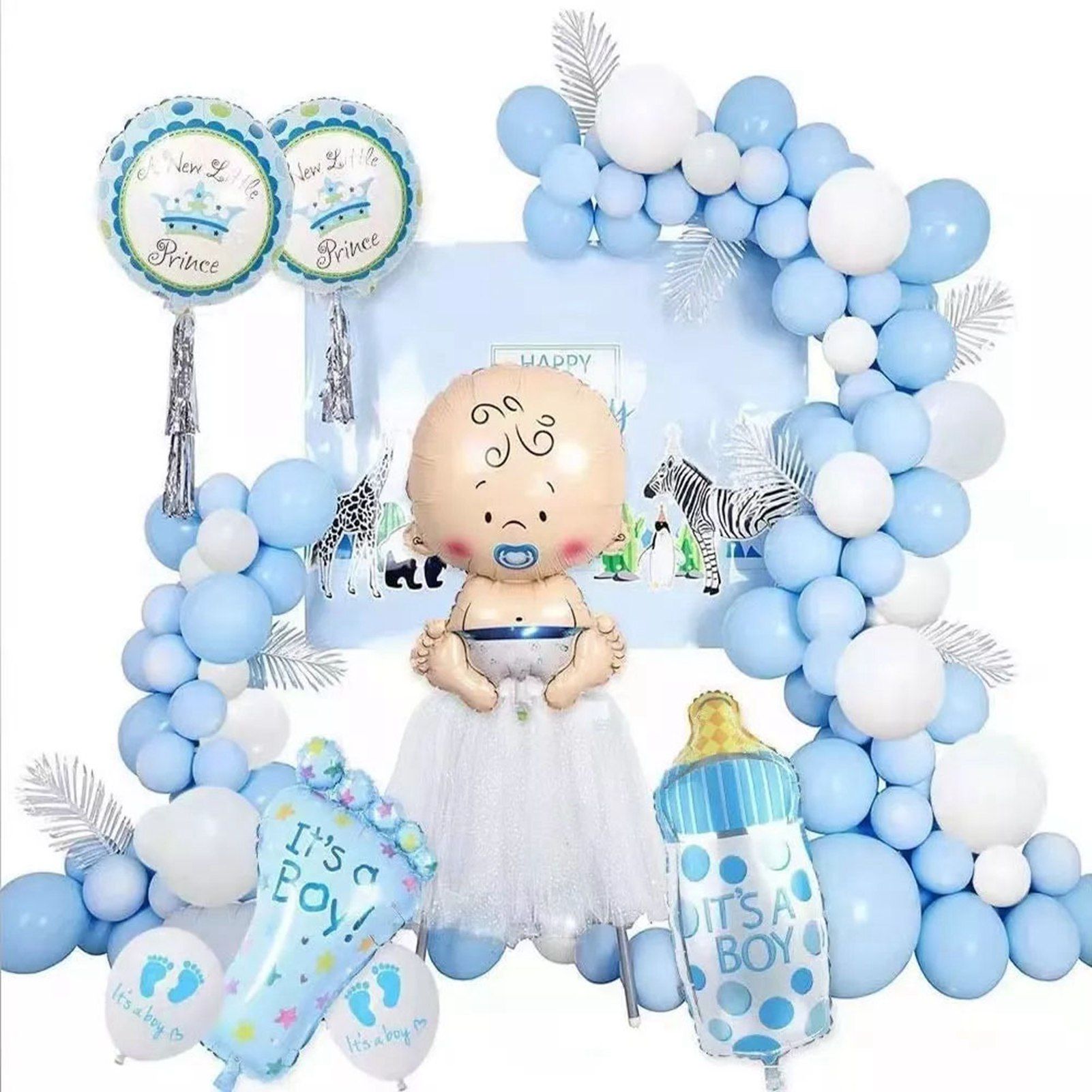 Balloons Kit Decorative Reusable Latex Balloon Set for Baby Shower Birthday Party - Image 1