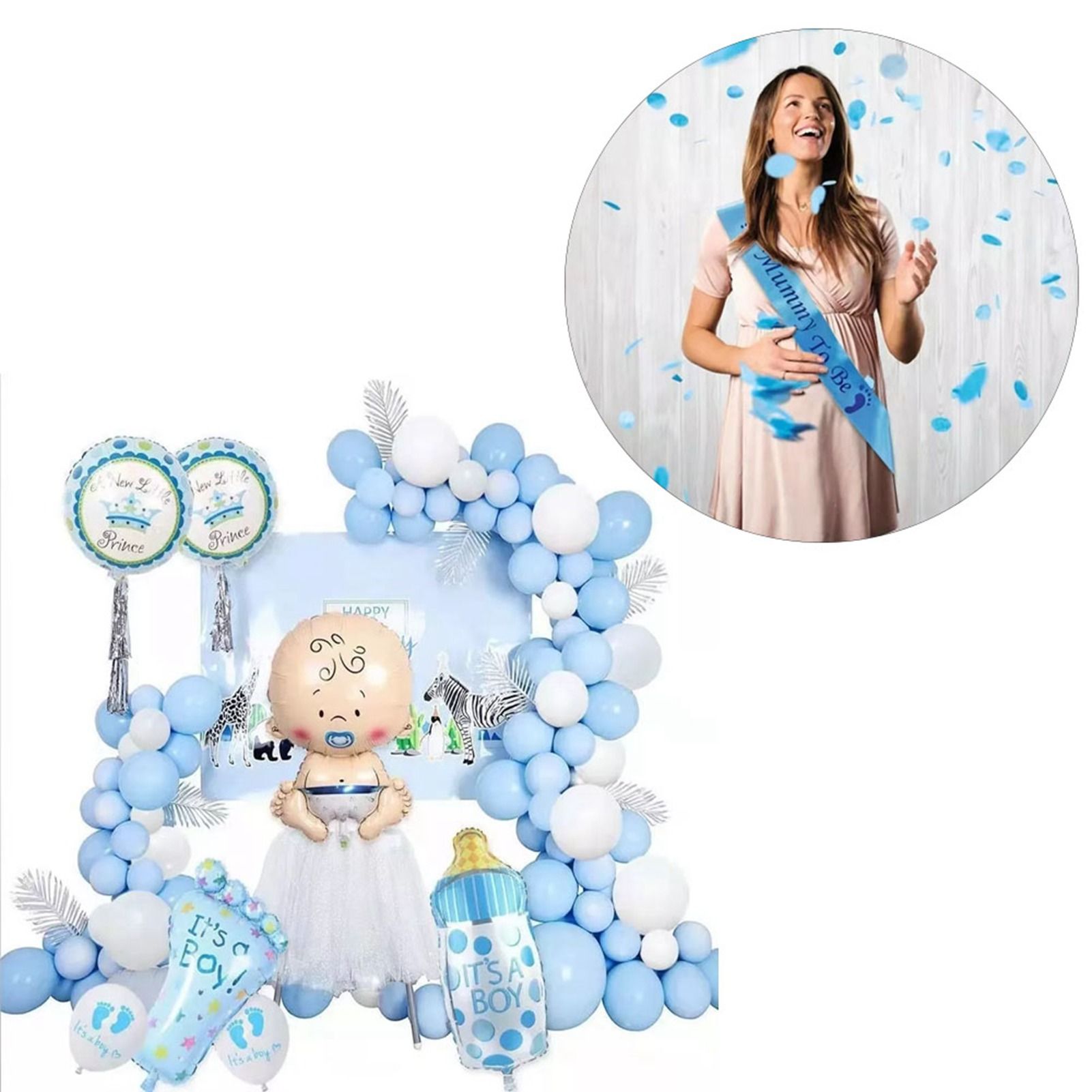 Balloons Kit Decorative Reusable Latex Balloon Set for Baby Shower Birthday Party - Image 2