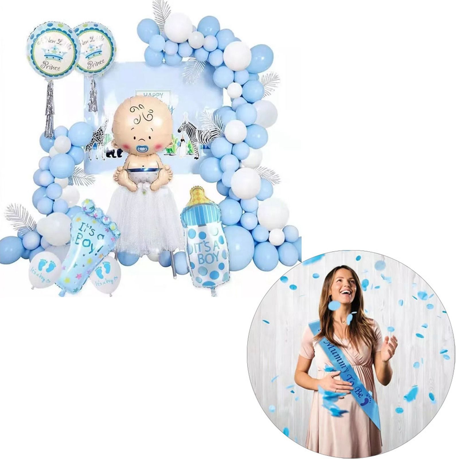 Balloons Kit Decorative Reusable Latex Balloon Set for Baby Shower Birthday Party - Image 3