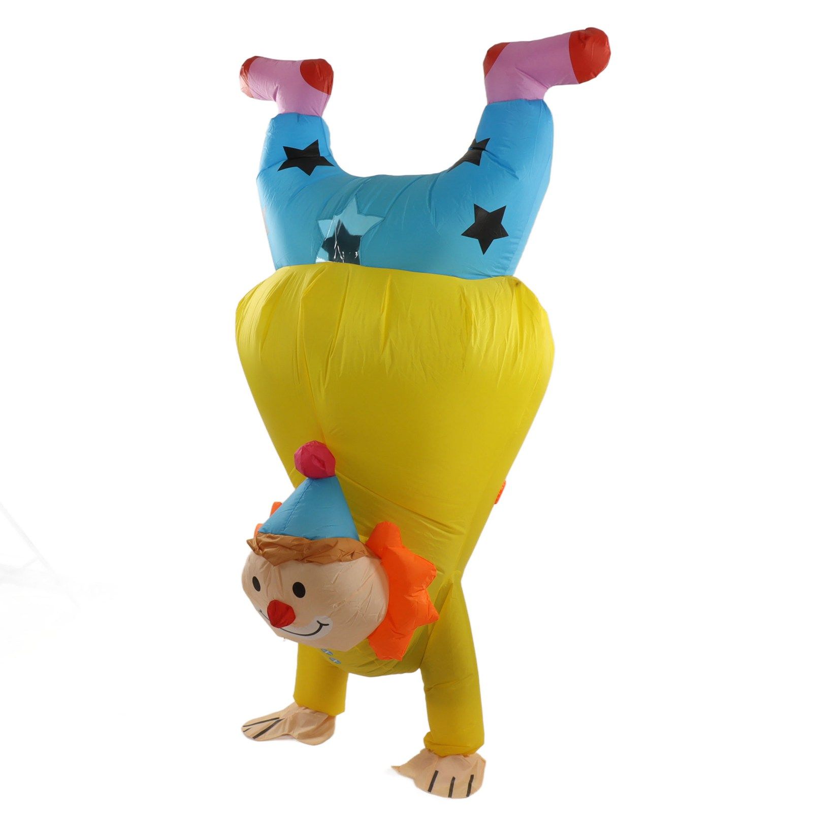 Adult Inflatable Handstand Clown Costume Halloween Upside Down Clown Inflatable Costume - Image 2