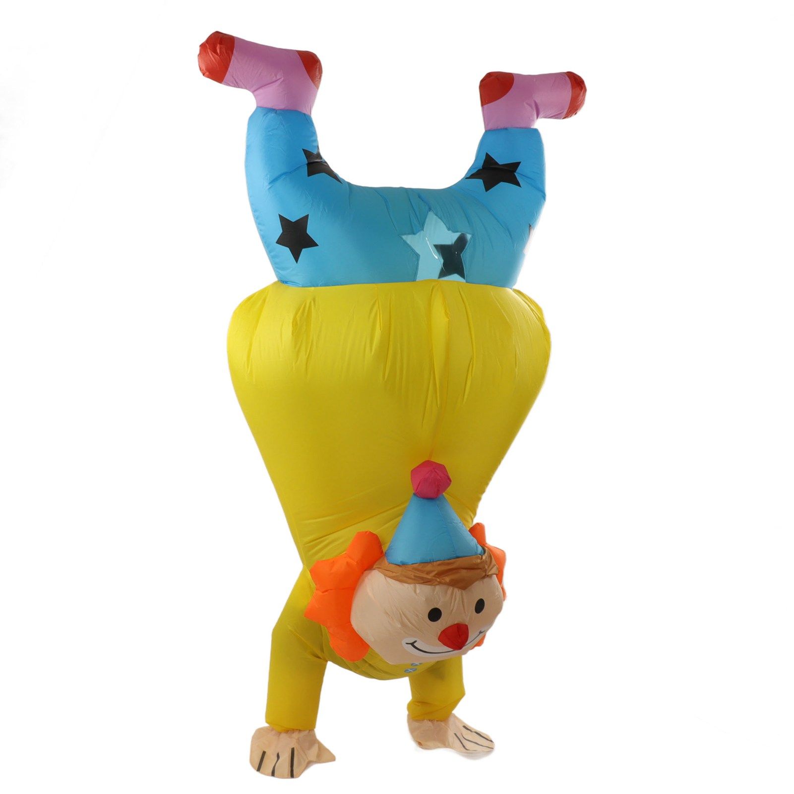Adult Inflatable Handstand Clown Costume Halloween Upside Down Clown Inflatable Costume - Image 3